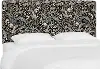 RPC480TRPCPCBLKLCB Rifle Paper Co Fairbanks Peacock Black Twin Headboard