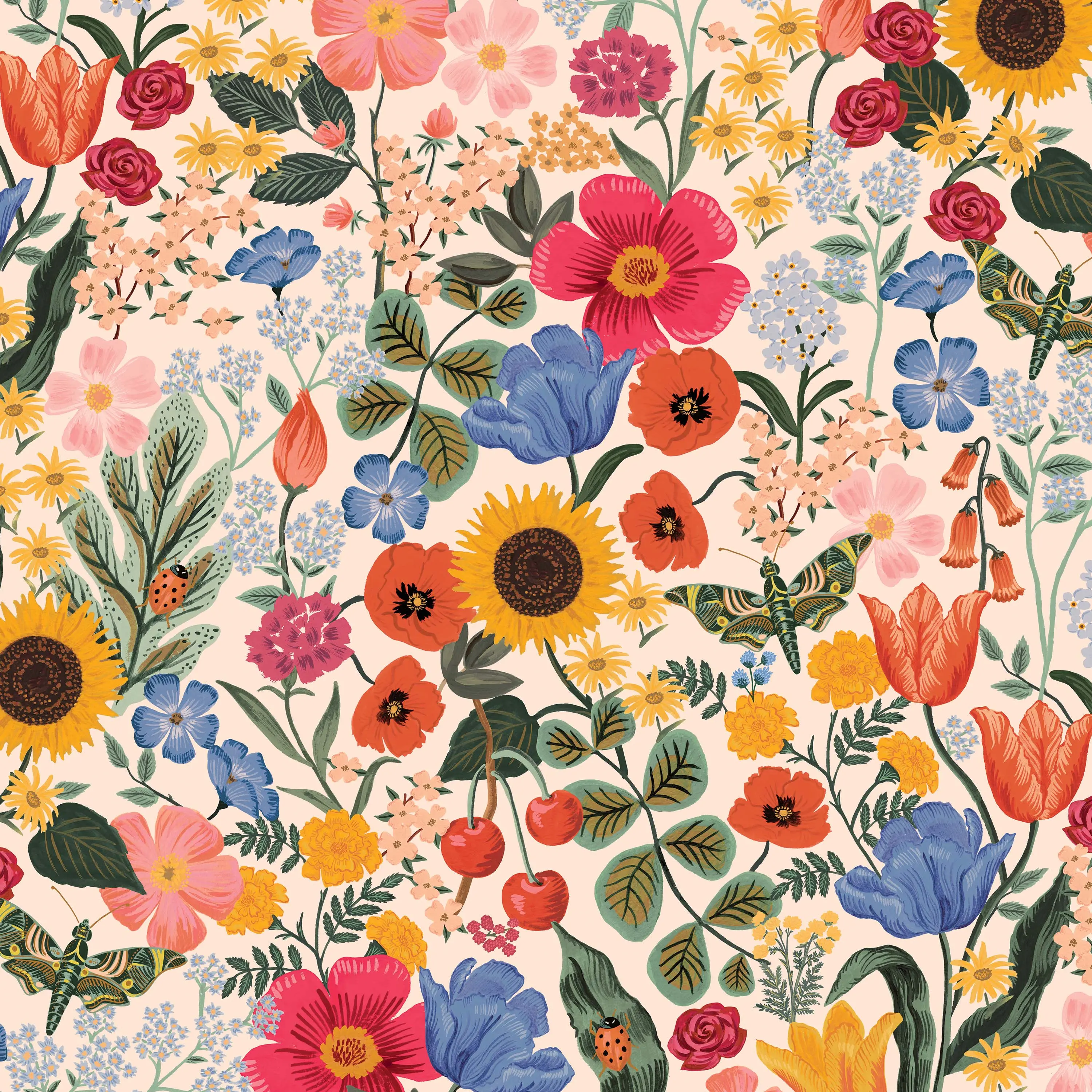 RPC481FRPCBLSBLSLCB Rifle Paper Co Fairbanks Blossom Blush Full Headboard-6