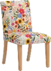 RPC63-6NATRPCBLSBLSLCB Rifle Paper Co Beth Blossom Blush Dining Chair