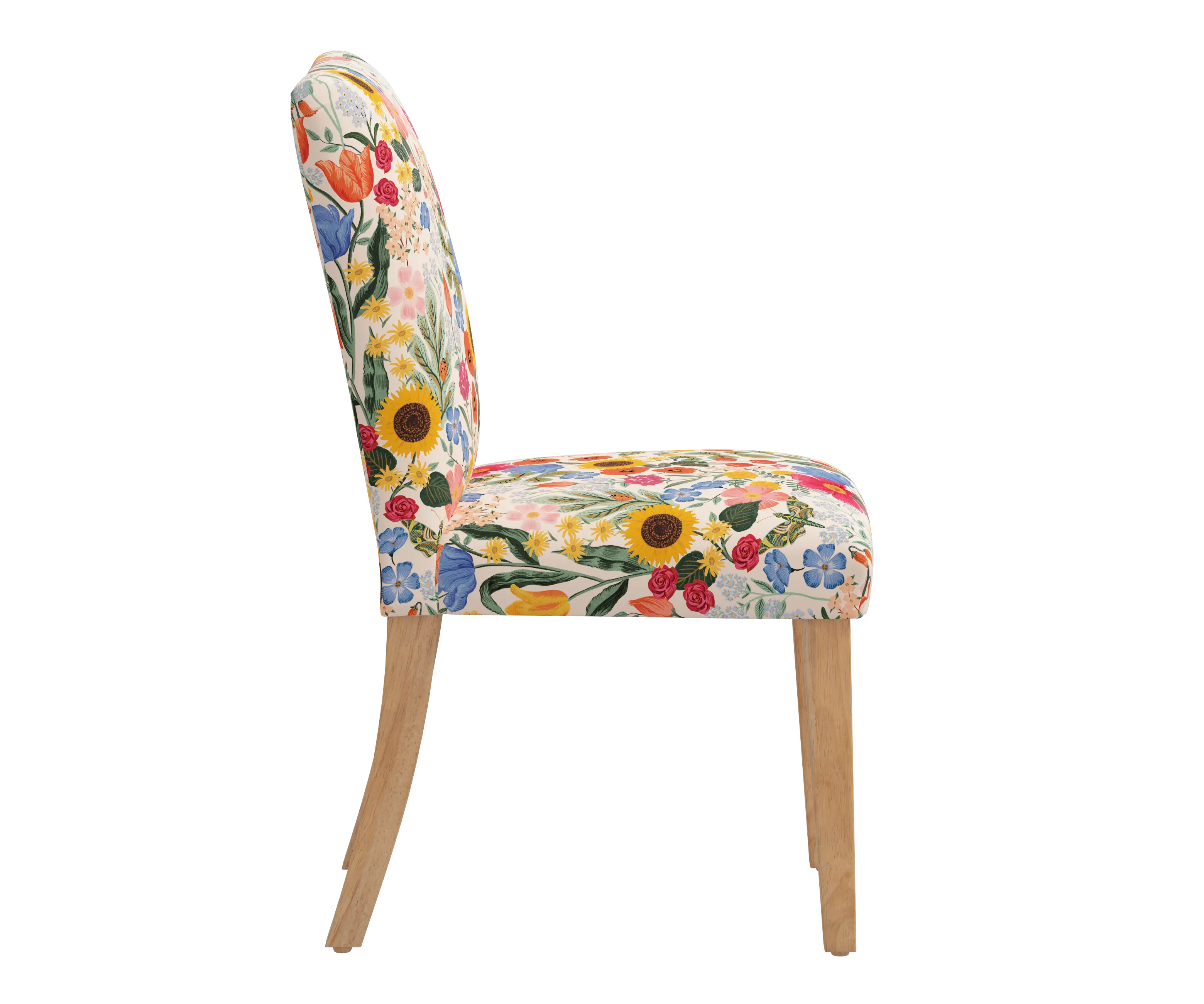 RPC63-6NATRPCBLSBLSLCB Rifle Paper Co Beth Blossom Blush Dining Chair-2