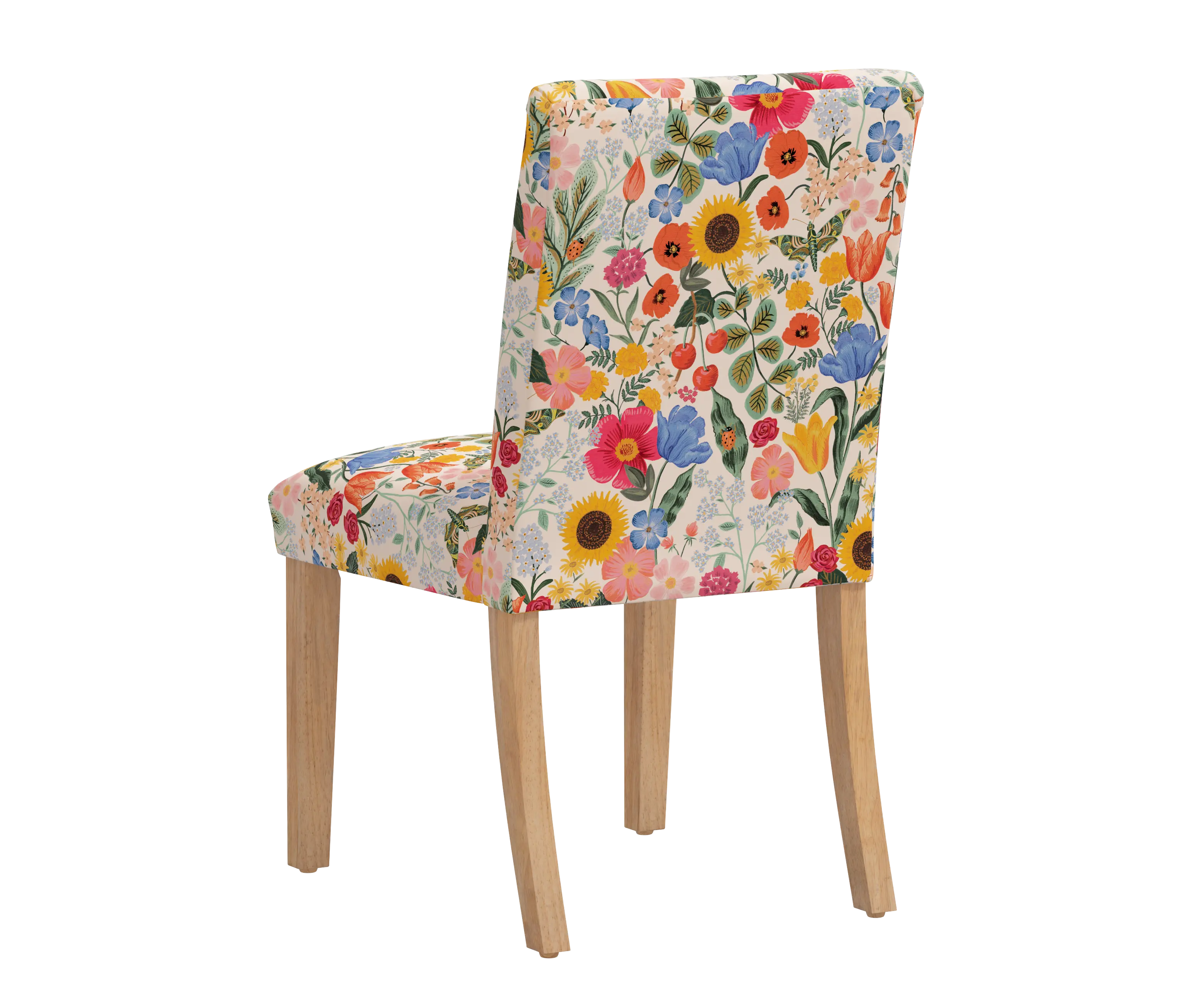 RPC63-6NATRPCBLSBLSLCB Rifle Paper Co Beth Blossom Blush Dining Chair-3