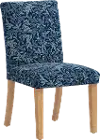 RPC63-6NATRPCWLBNVLCB Rifle Paper Co Beth Willowberry Navy Dining Chair