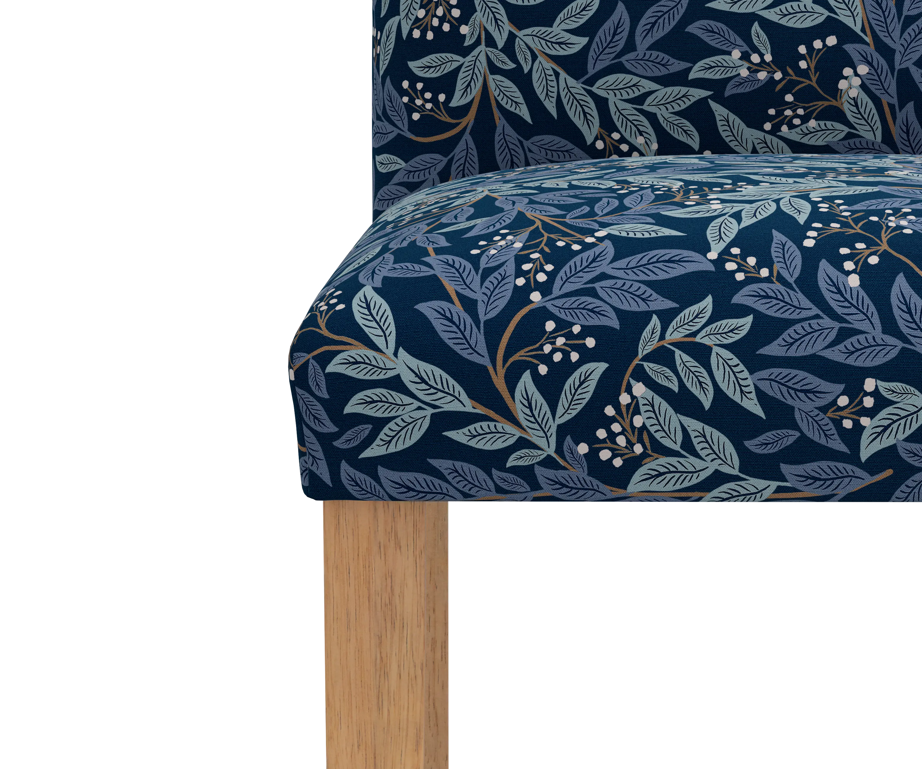 RPC63-6NATRPCWLBNVLCB Rifle Paper Co Beth Willowberry Navy Dining Chair-4