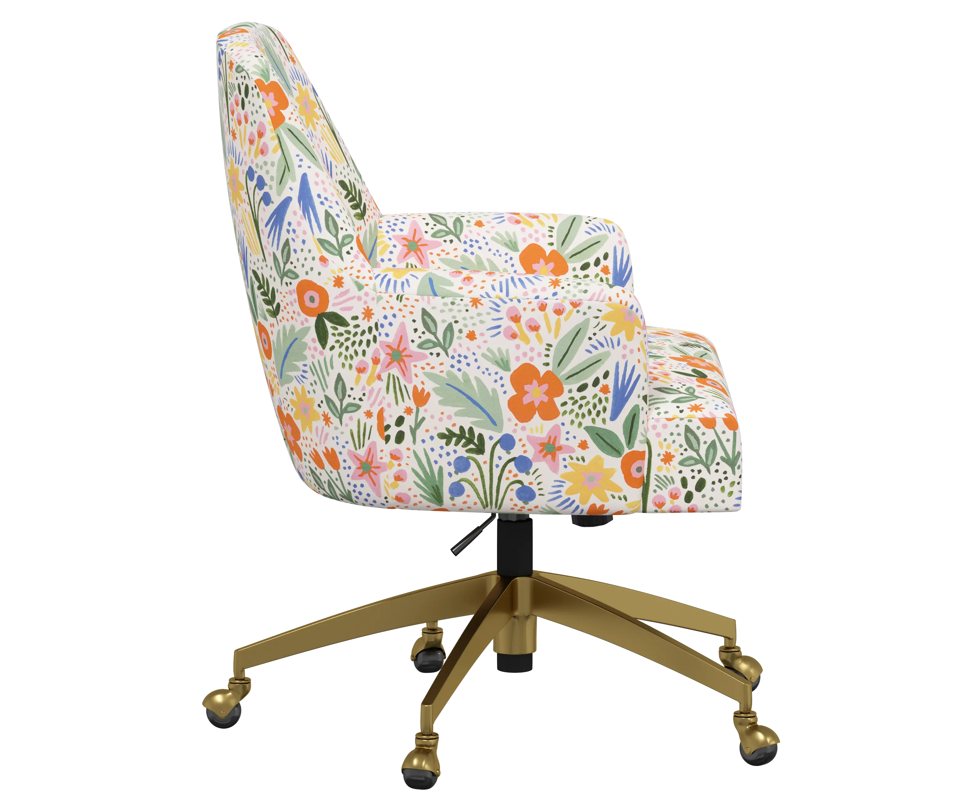 RPC78-9GLDRPCMRMLTLCB Rifle Paper Co Yvette Merida Multi Office Chair with Gold Base-4