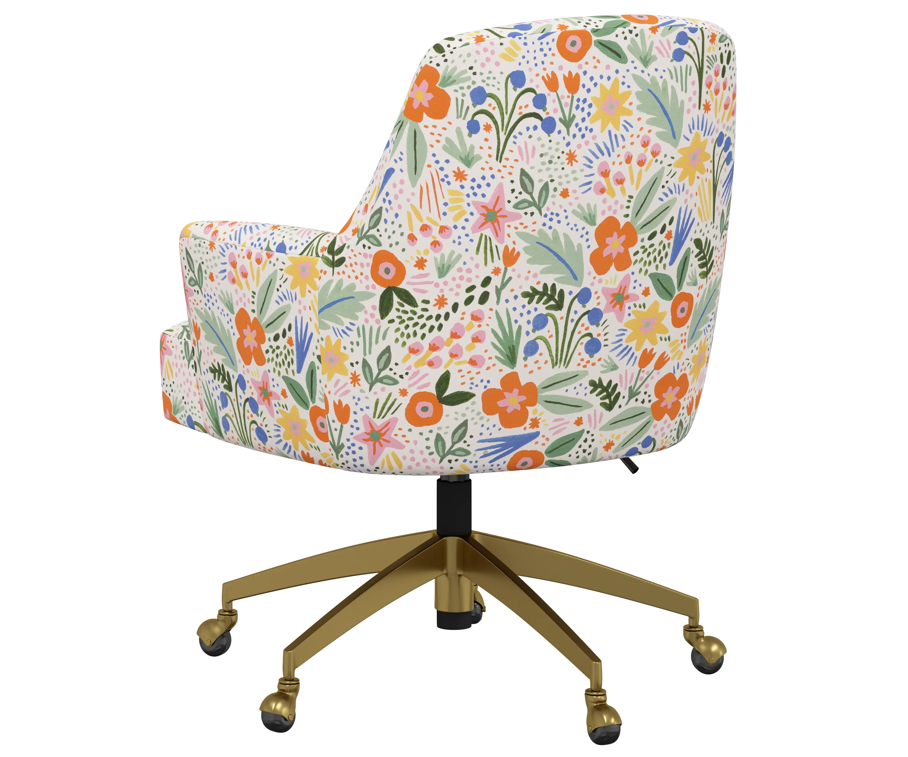 RPC78-9GLDRPCMRMLTLCB Rifle Paper Co Yvette Merida Multi Office Chair with Gold Base-5