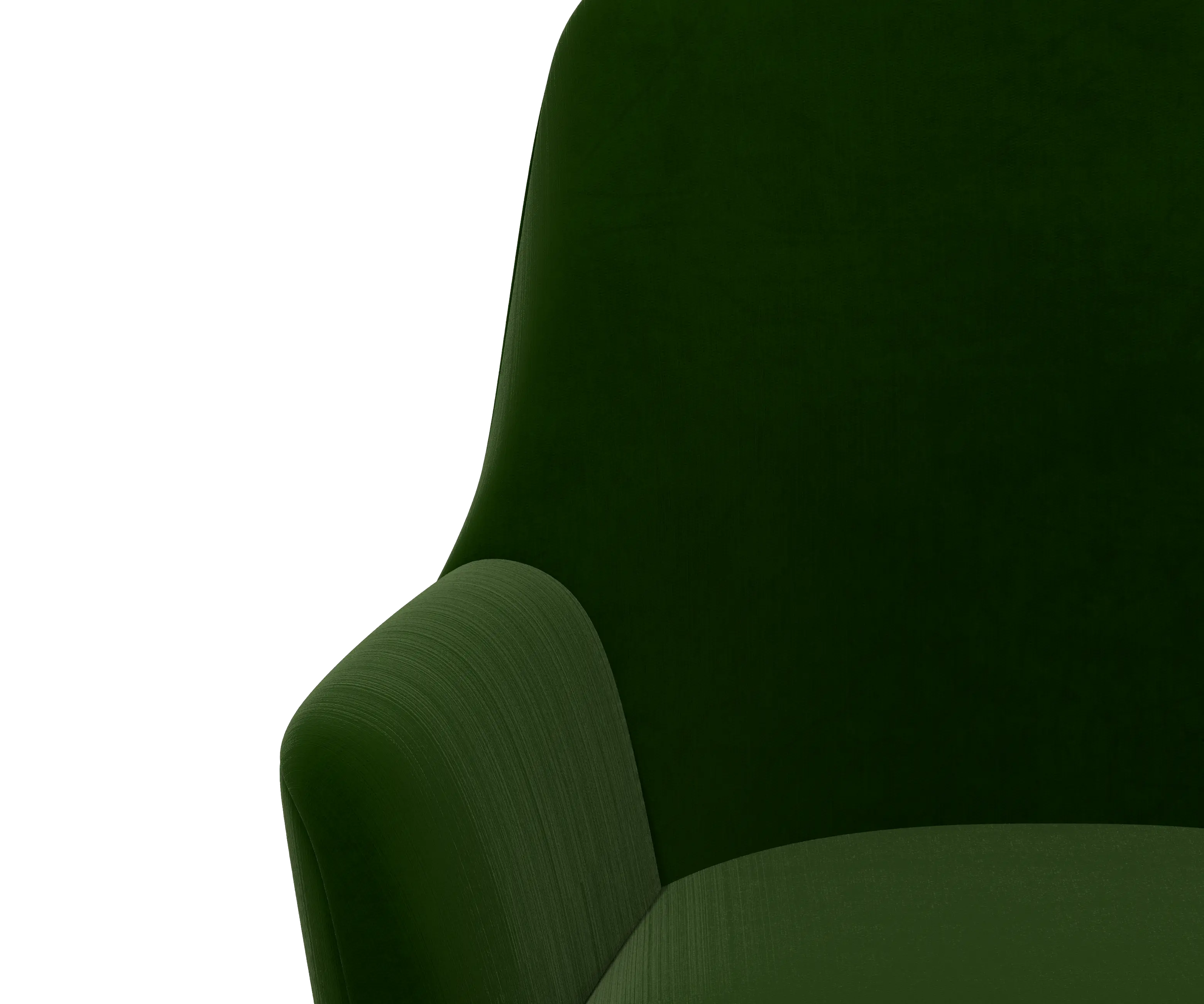 RPC78-9GLDTTNEMR Rifle Paper Co Yvette Titan Emerald Office Chair with Gold Base-5