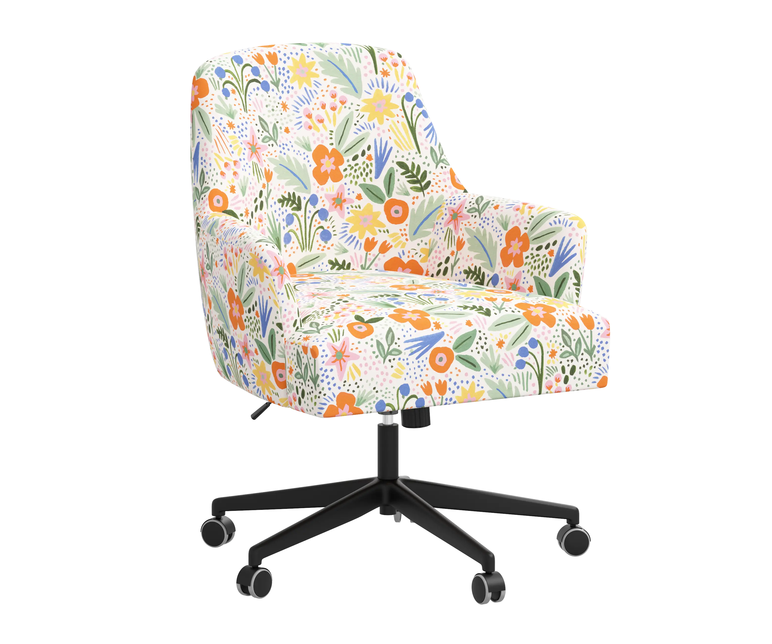 RPC78-9RPCMRMLTLCB Rifle Paper Co Yvette Merida Multi Office Chair with Black Base-2
