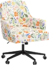 RPC78-9RPCMRMLTLCB Rifle Paper Co Yvette Merida Multi Office Chair with Black Base