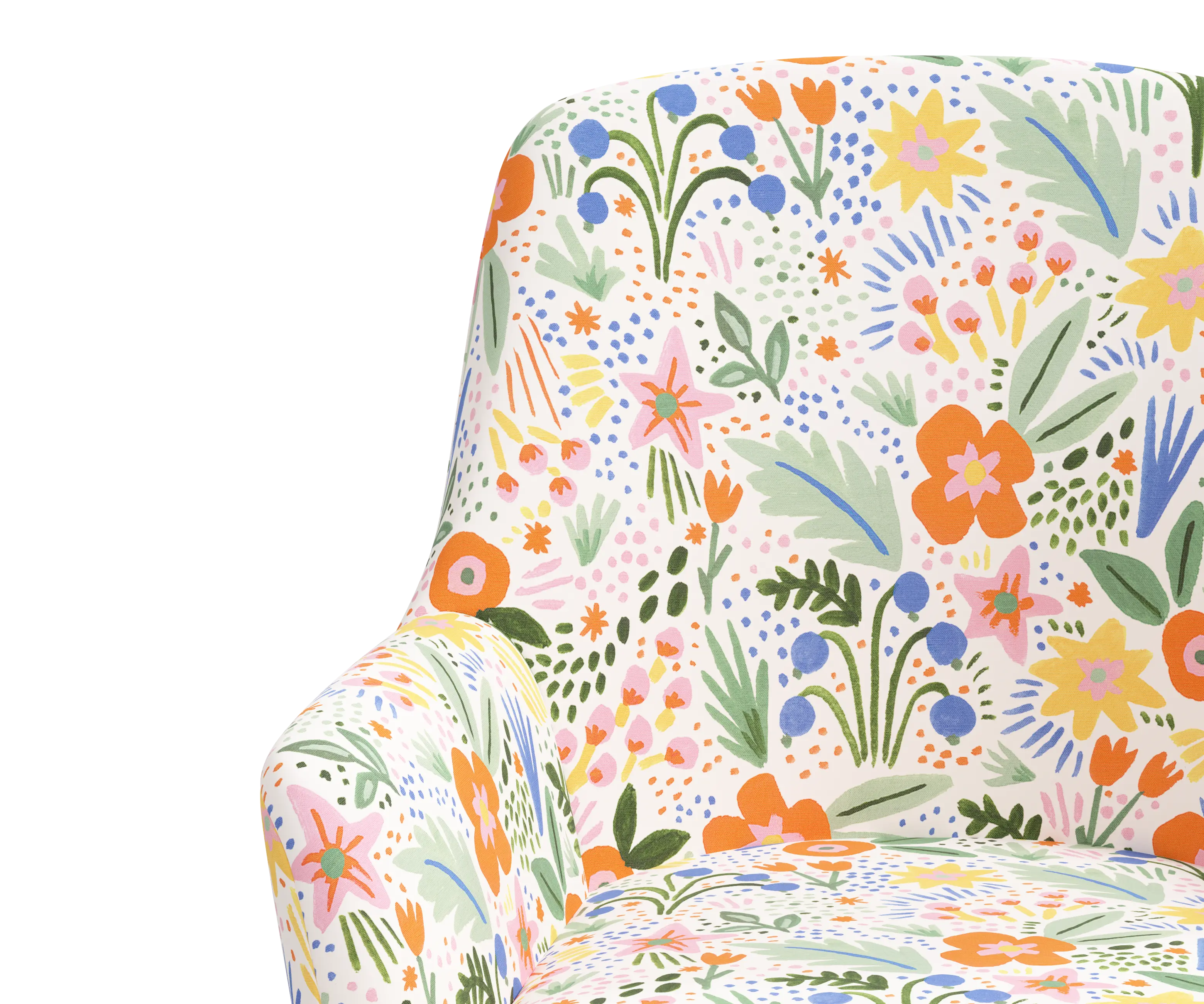 RPC78-9RPCMRMLTLCB Rifle Paper Co Yvette Merida Multi Office Chair with Black Base-5
