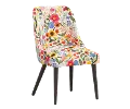 RPC84-6RPCBLSBLSLCB Rifle Paper Co Tara Blossom Blush Dining Chair