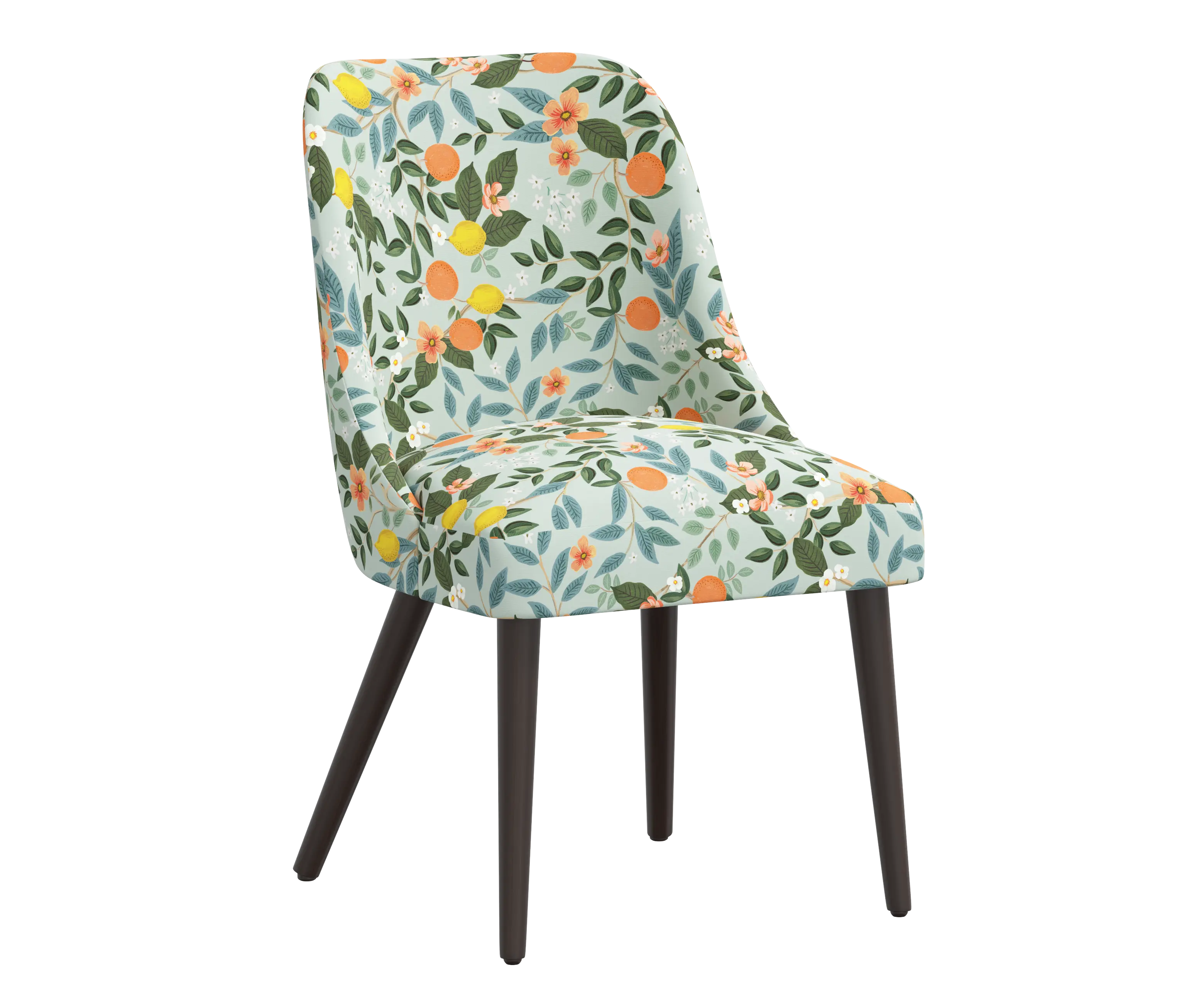 RPC84-6RPCCTGRMNLCB Rifle Paper Co Tara Citrus Grove Mint Dining Chair-1