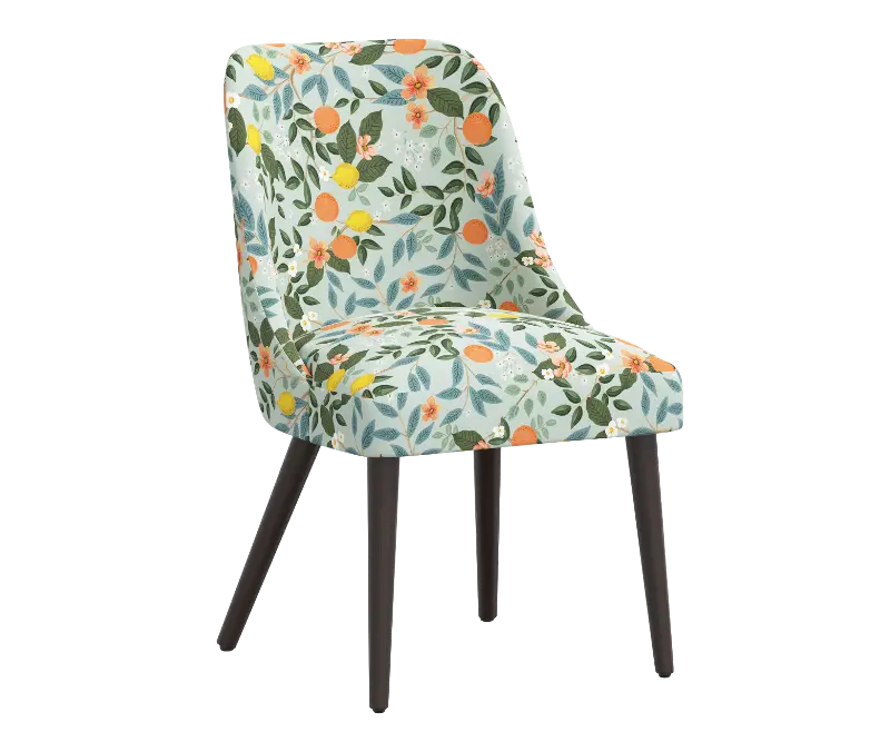 Rifle Paper Co Tara Citrus Grove Mint Dining Chair