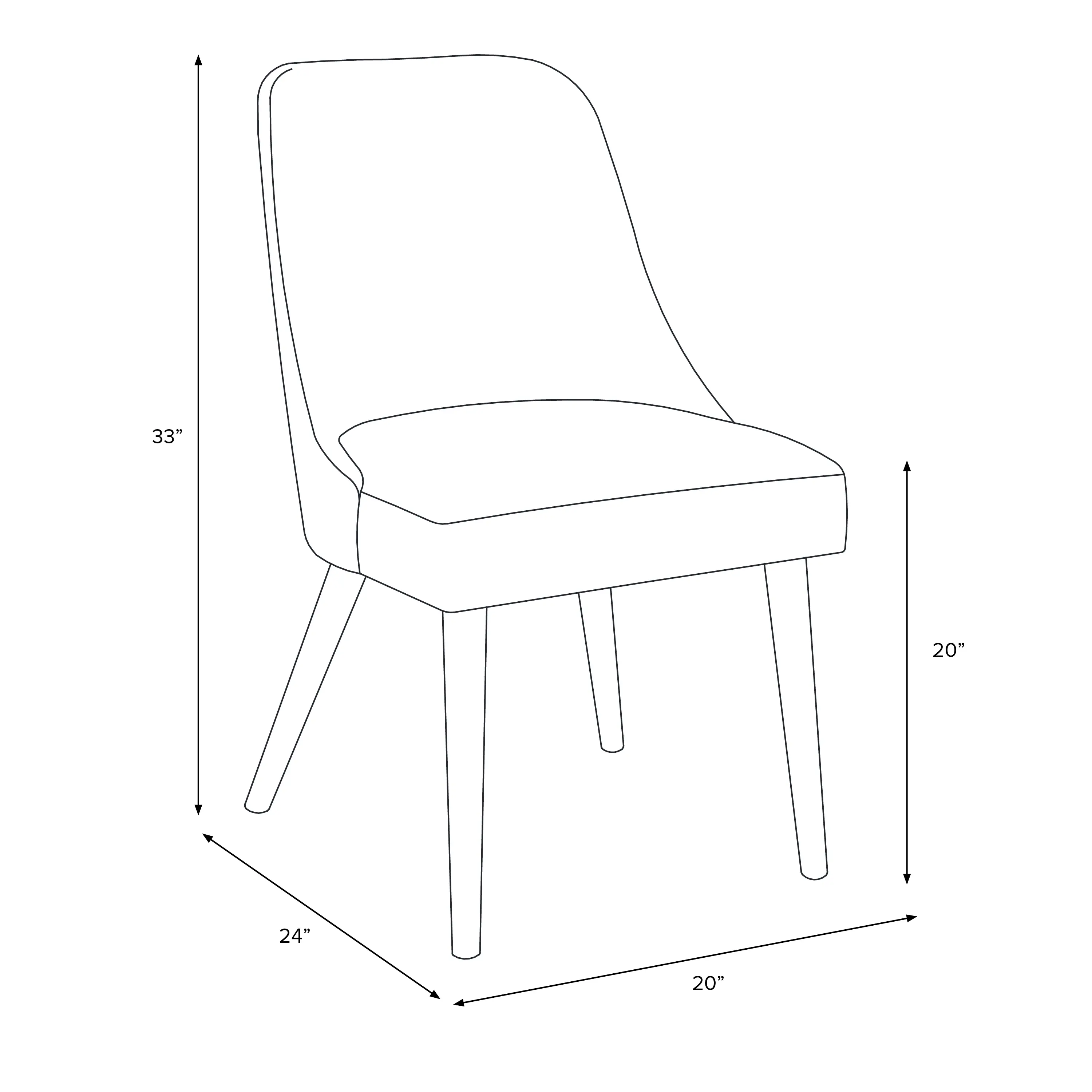 RPC84-6RPCCTGRMNLCB Rifle Paper Co Tara Citrus Grove Mint Dining Chair-6