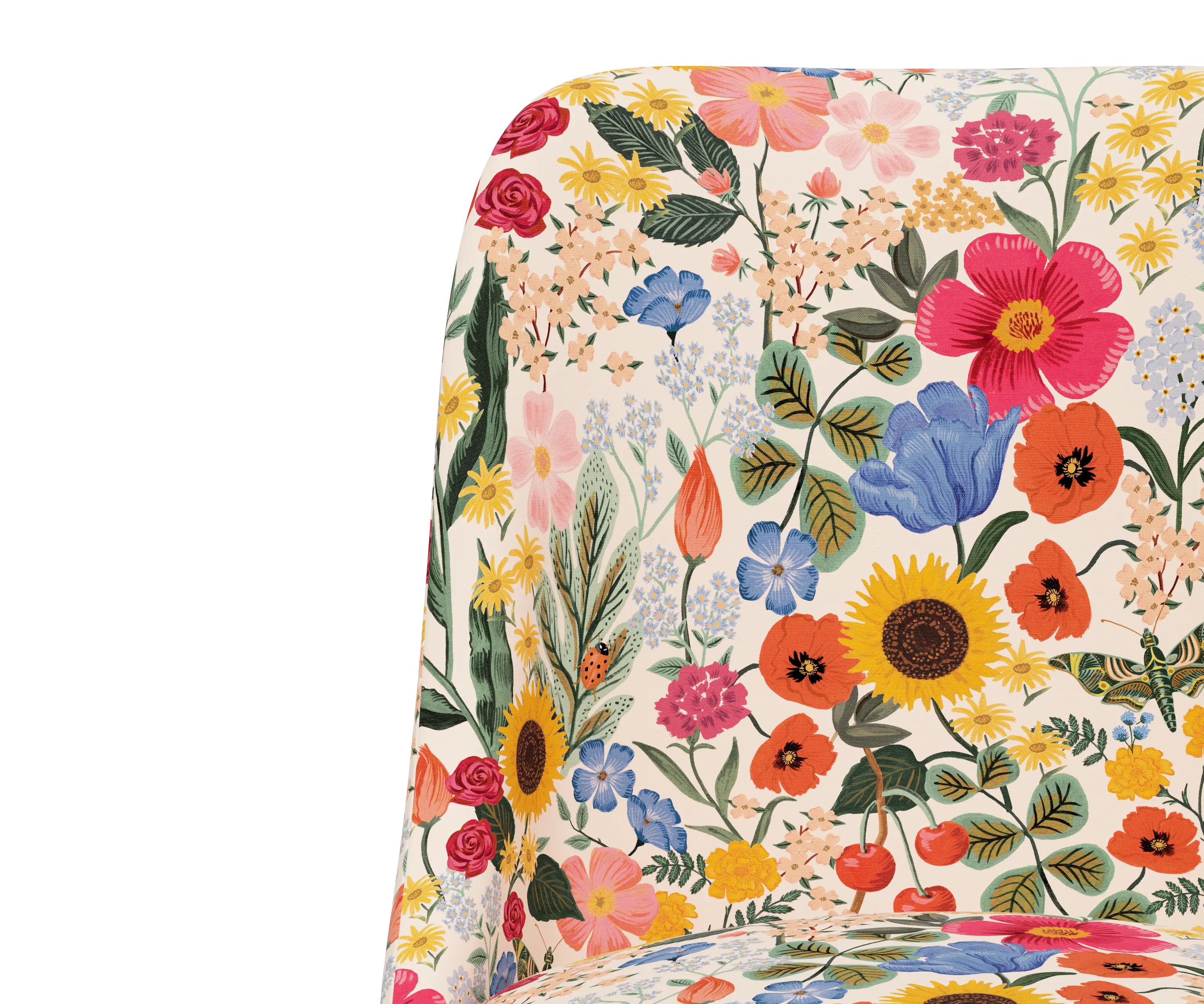 RPC84-9GLDRPCBLSBLSLCB Rifle Paper Co Brynn Blossom Blush Office Chair with Gold Base-5