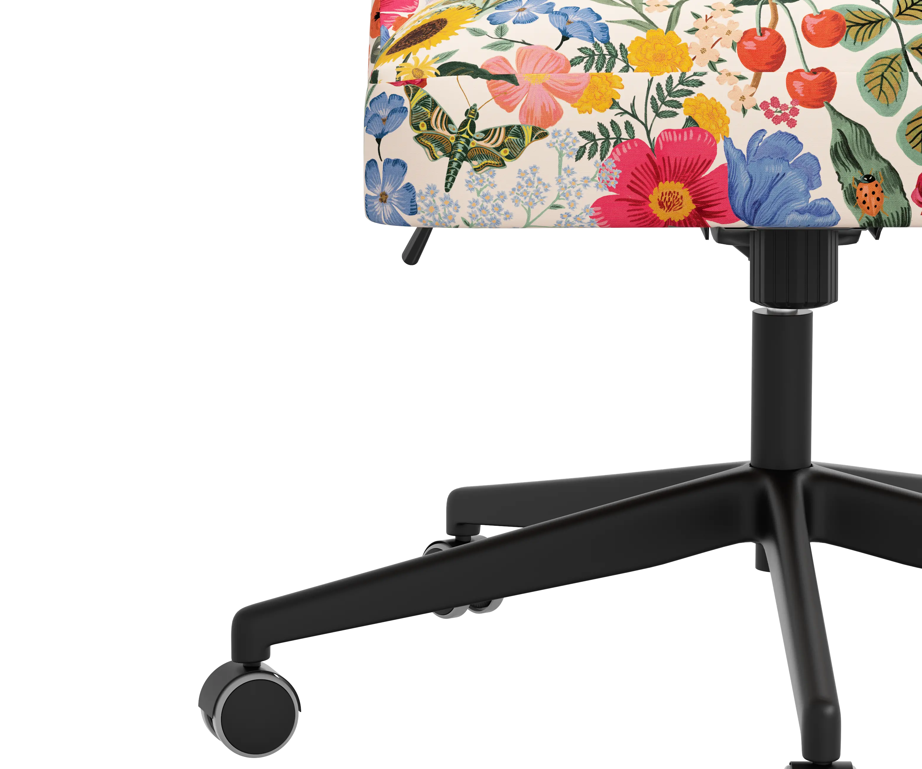 RPC84-9RPCBLSBLSLCB Rifle Paper Co Brynn Blossom Blush Office Chair with Black Base-5