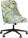 RPC84-9RPCCTGRMNLCB Rifle Paper Co Brynn Citrus Grove Mint Office Chair with Black Base