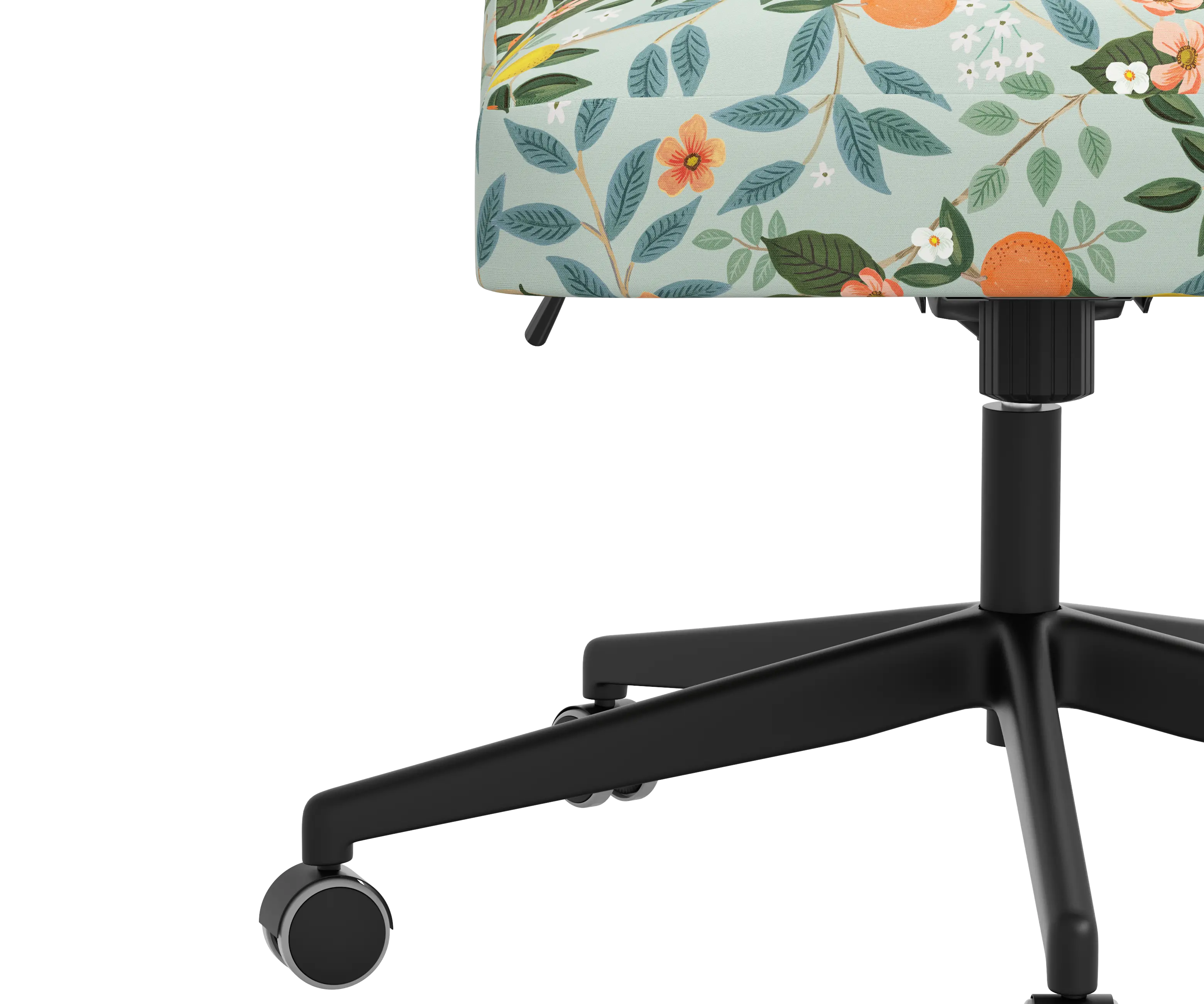 RPC84-9RPCCTGRMNLCB Rifle Paper Co Brynn Citrus Grove Mint Office Chair with Black Base-5