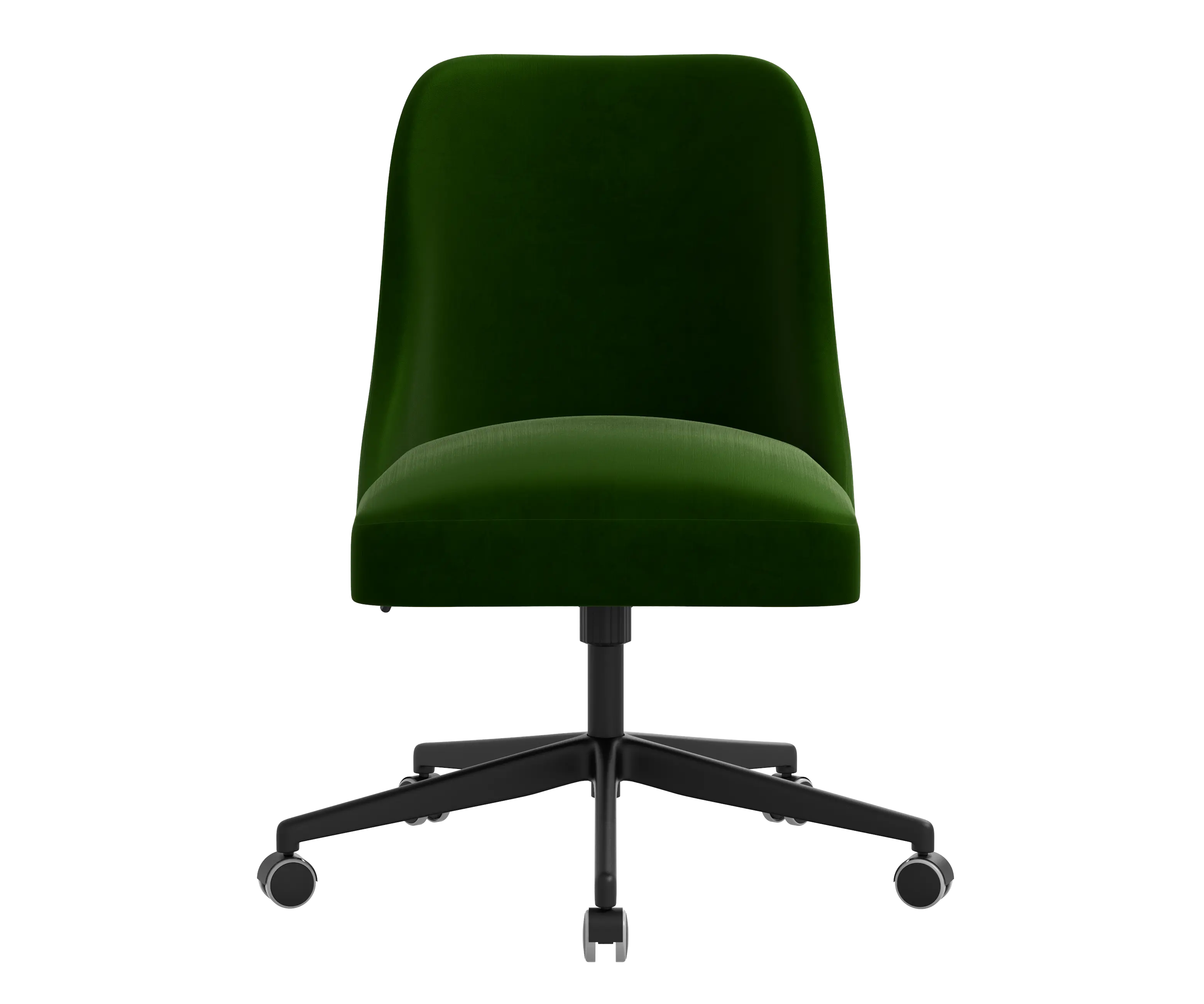 RPC84-9TTNEMR Rifle Paper Co Brynn Titan Emerald Office Chair with Black Base-2