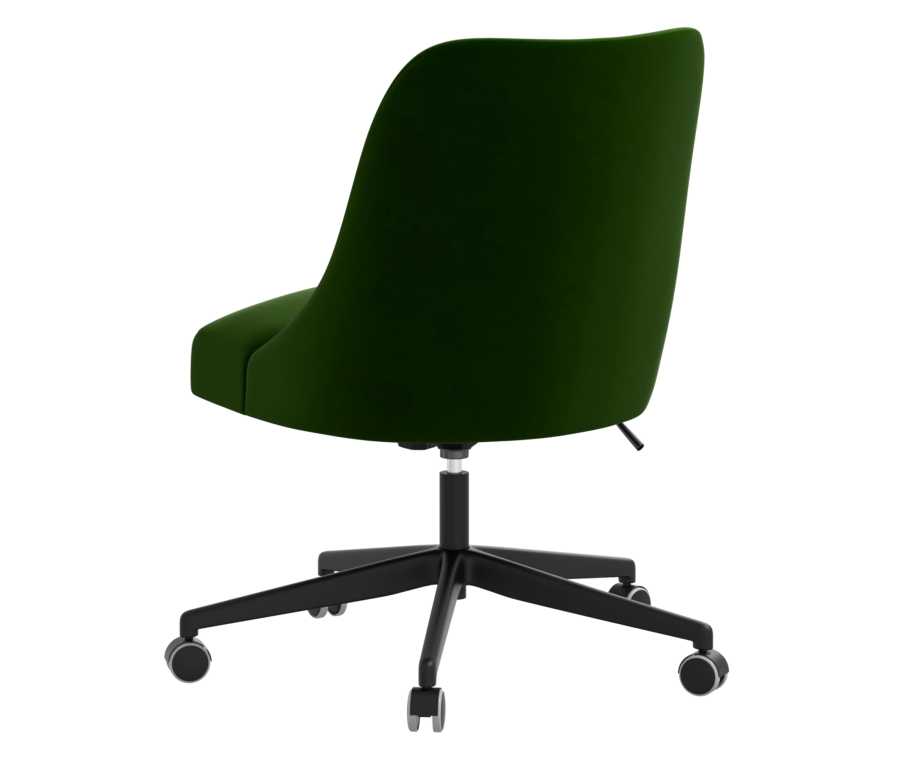 RPC84-9TTNEMR Rifle Paper Co Brynn Titan Emerald Office Chair with Black Base-4