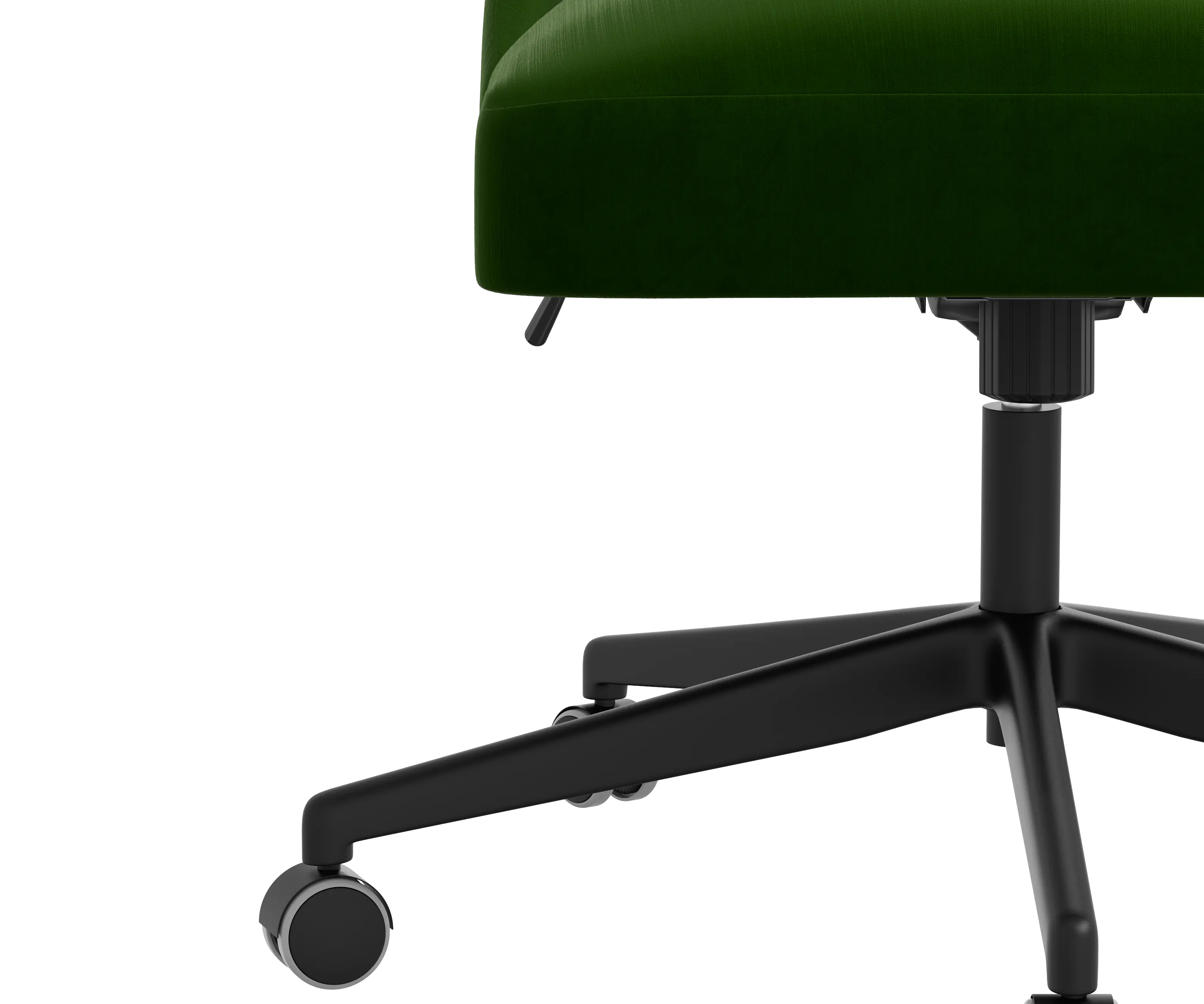 RPC84-9TTNEMR Rifle Paper Co Brynn Titan Emerald Office Chair with Black Base-5