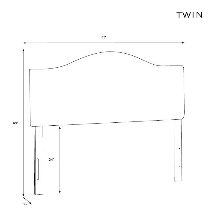 RPC910TRPCBLSBLSLCB Rifle Paper Co Kenmore Blossom Blush Twin Headboard-5