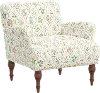 RPC9305RPCHWTMLTLCB Rifle Paper Co Elodie Hawthorn Multi Accent Chair