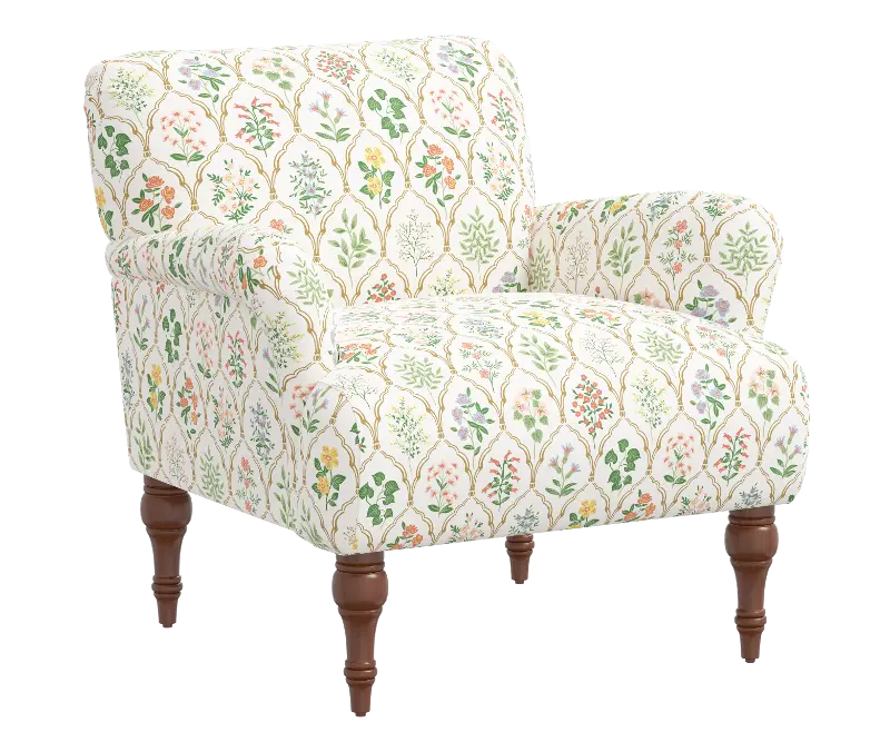 Rifle Paper Co Elodie Hawthorn Multi Accent Chair