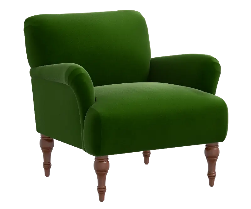Rifle Paper Co Elodie Titan Emerald Accent Chair