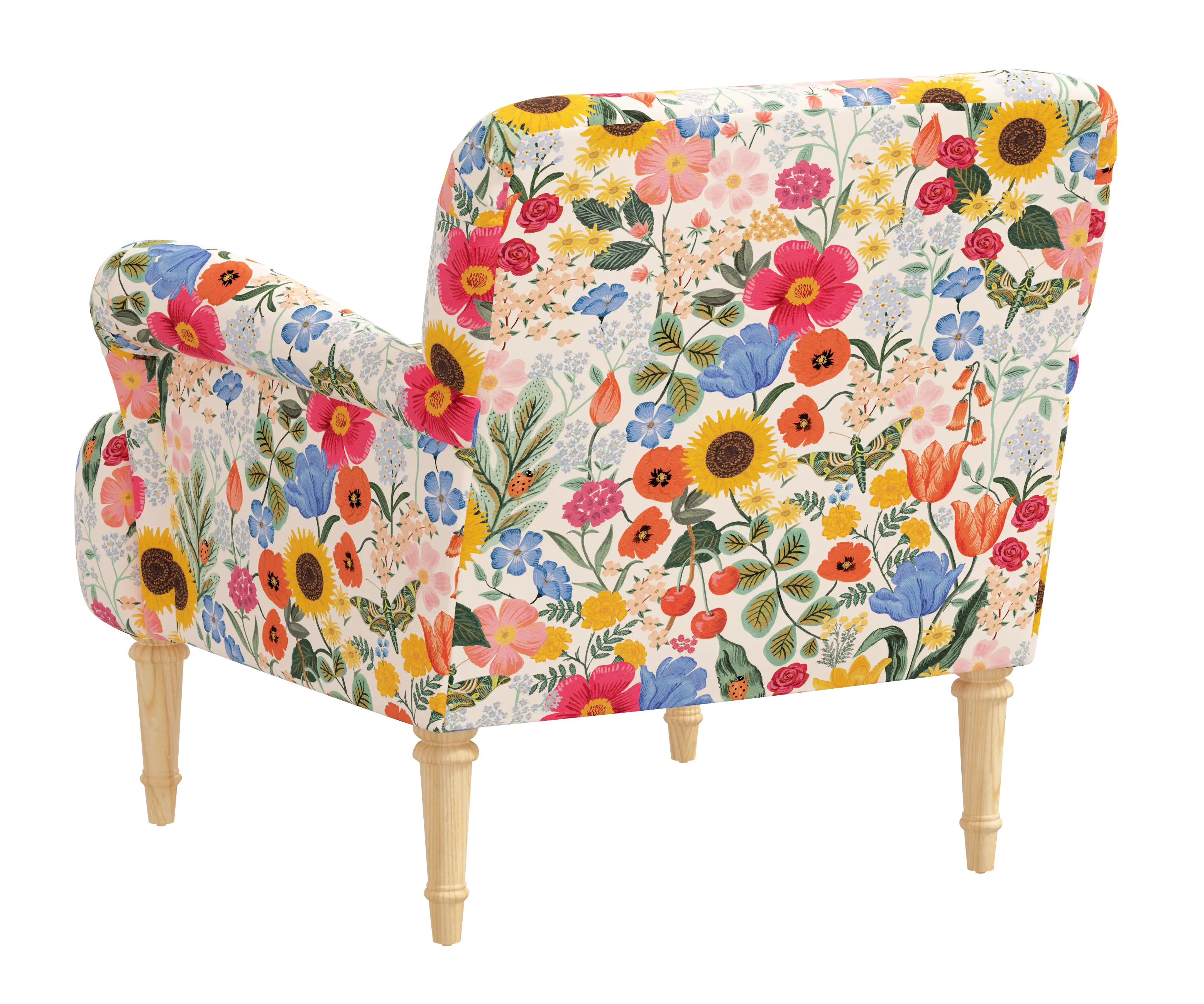 RPC9405NATRPCBLSBLSLCB Rifle Paper Co Bristol Blossom Blush Accent Chair-4