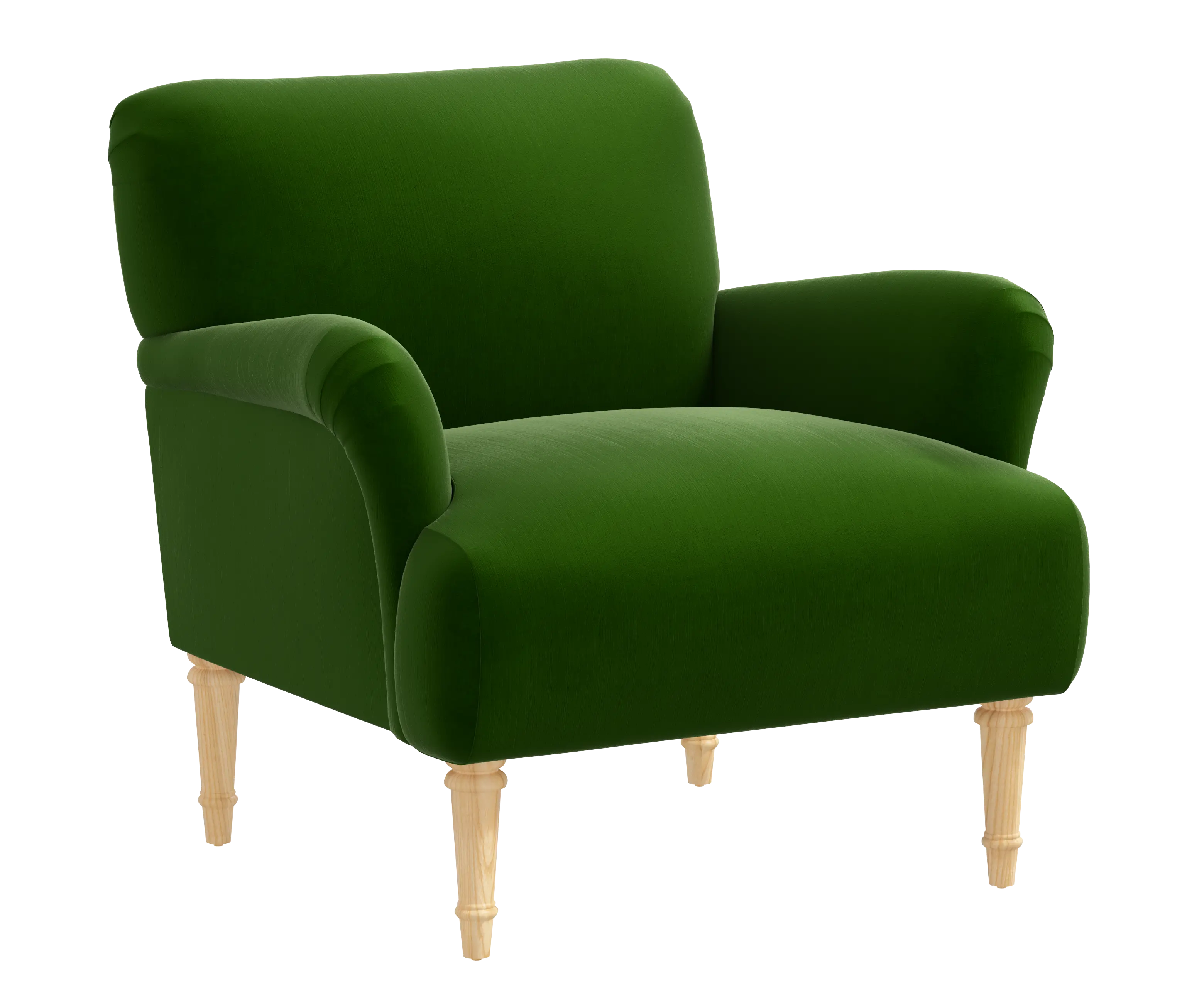 RPC9405NATTTNEMR Rifle Paper Co Bristol Titan Emerald Accent Chair-2