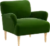 RPC9405NATTTNEMR Rifle Paper Co Bristol Titan Emerald Accent Chair
