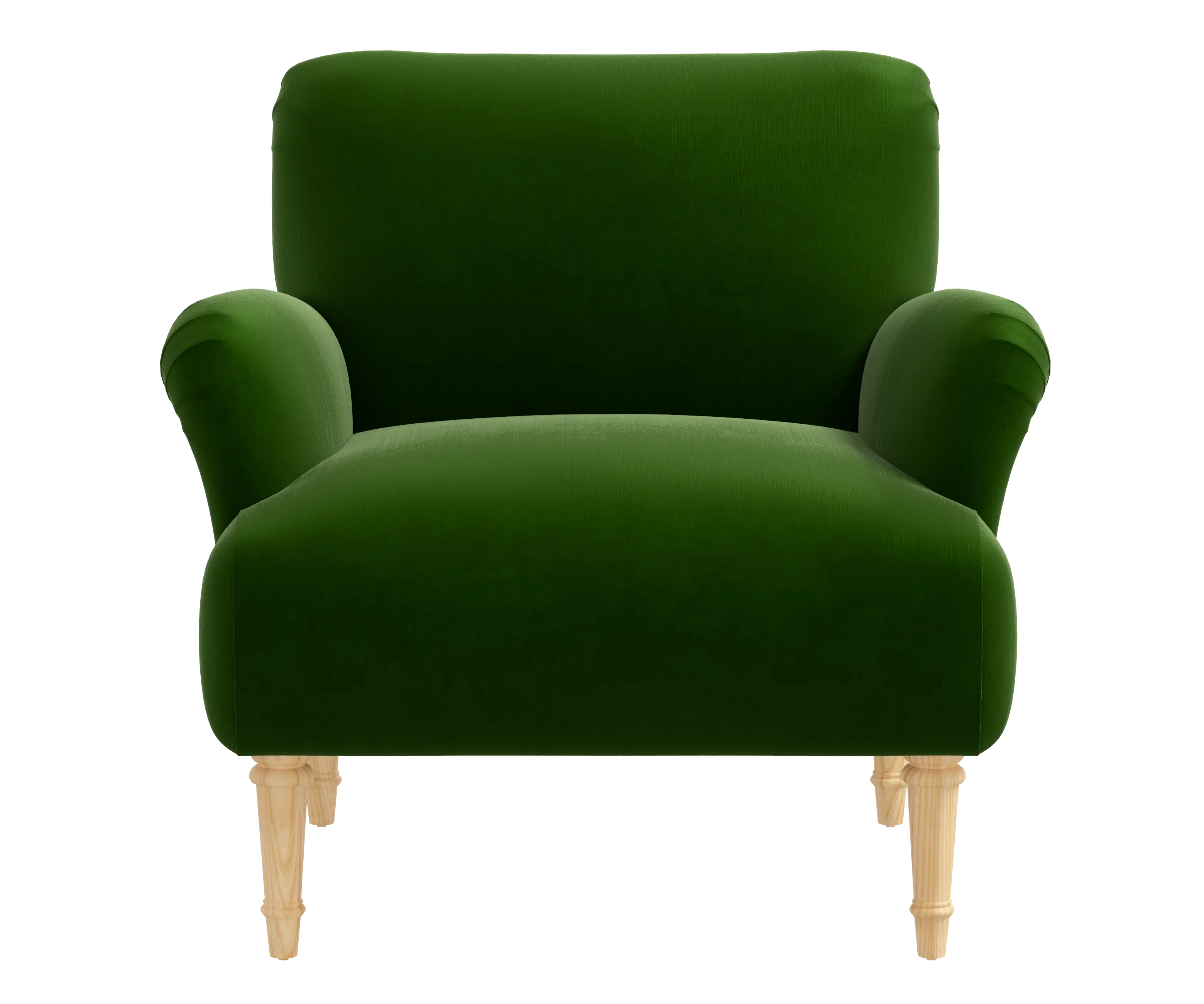 RPC9405NATTTNEMR Rifle Paper Co Bristol Titan Emerald Accent Chair-1