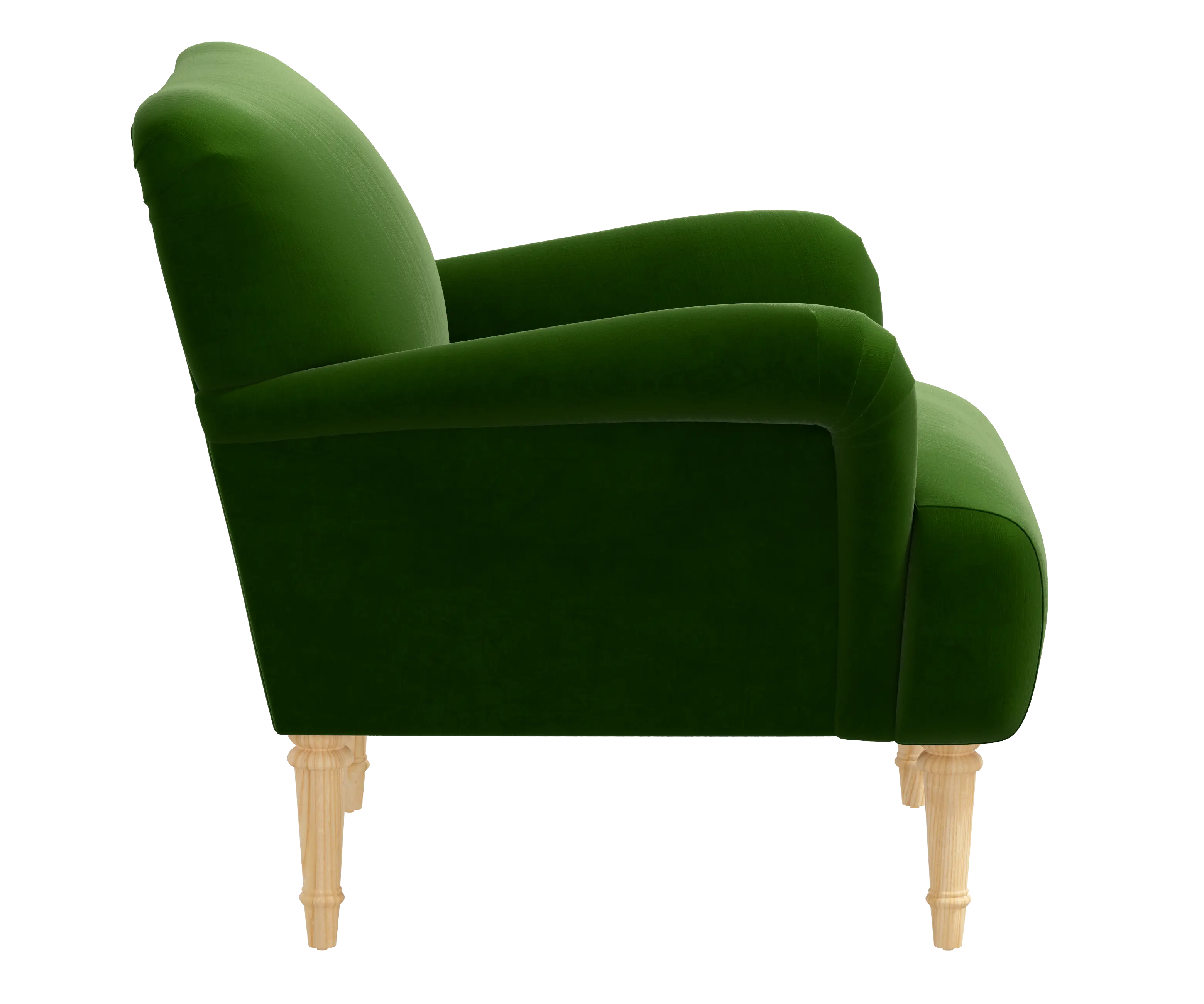RPC9405NATTTNEMR Rifle Paper Co Bristol Titan Emerald Accent Chair-3