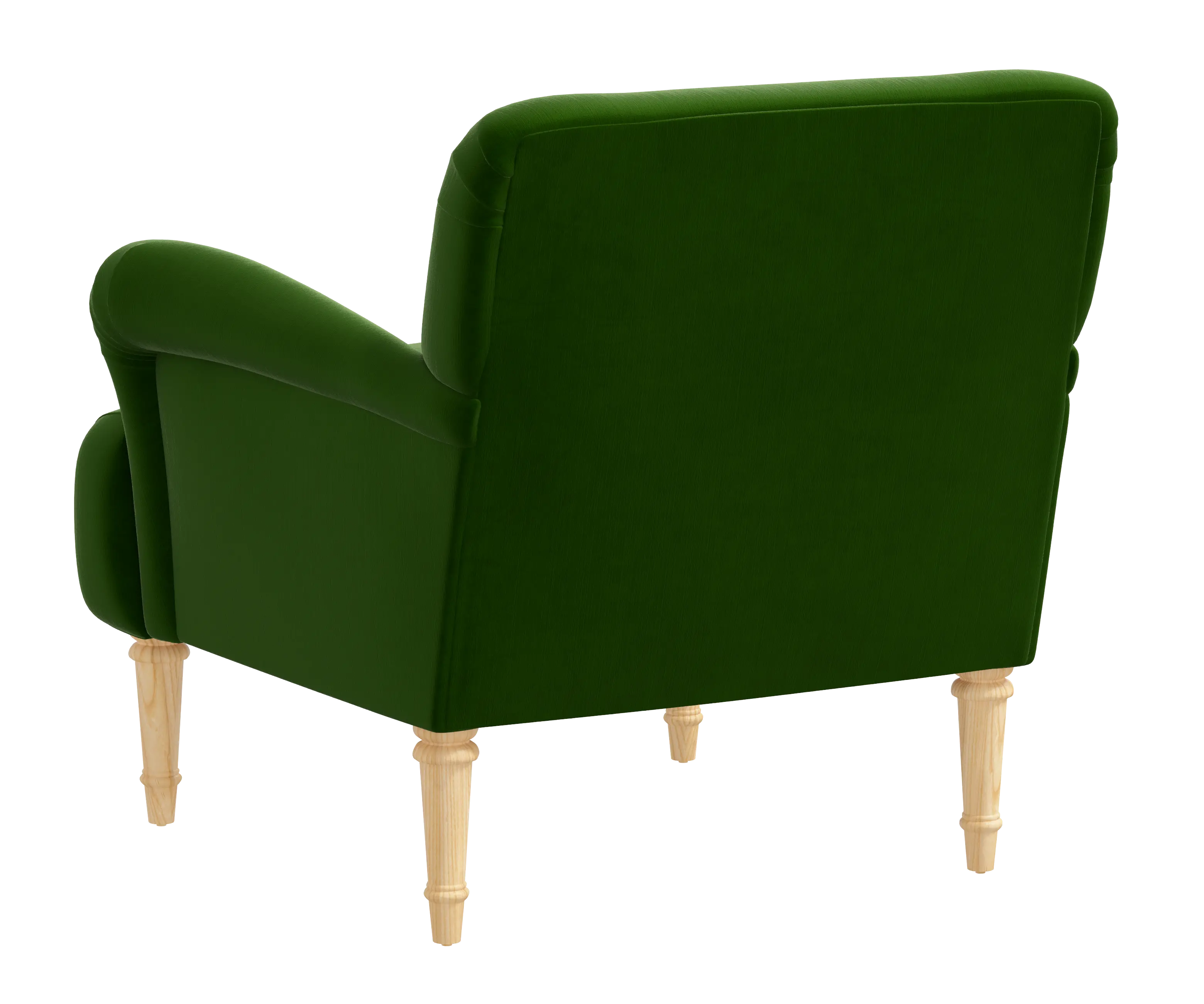 RPC9405NATTTNEMR Rifle Paper Co Bristol Titan Emerald Accent Chair-4