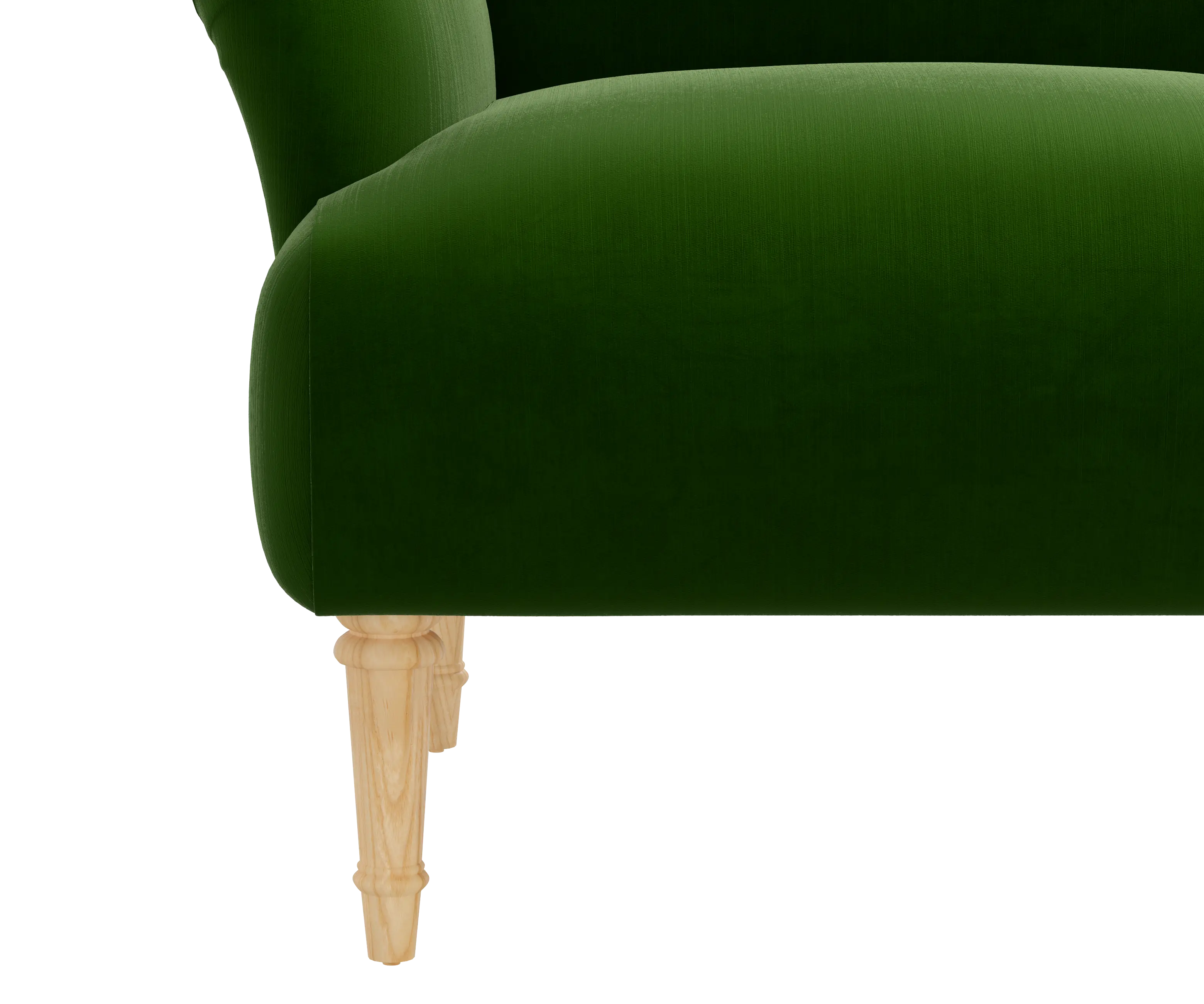RPC9405NATTTNEMR Rifle Paper Co Bristol Titan Emerald Accent Chair-5