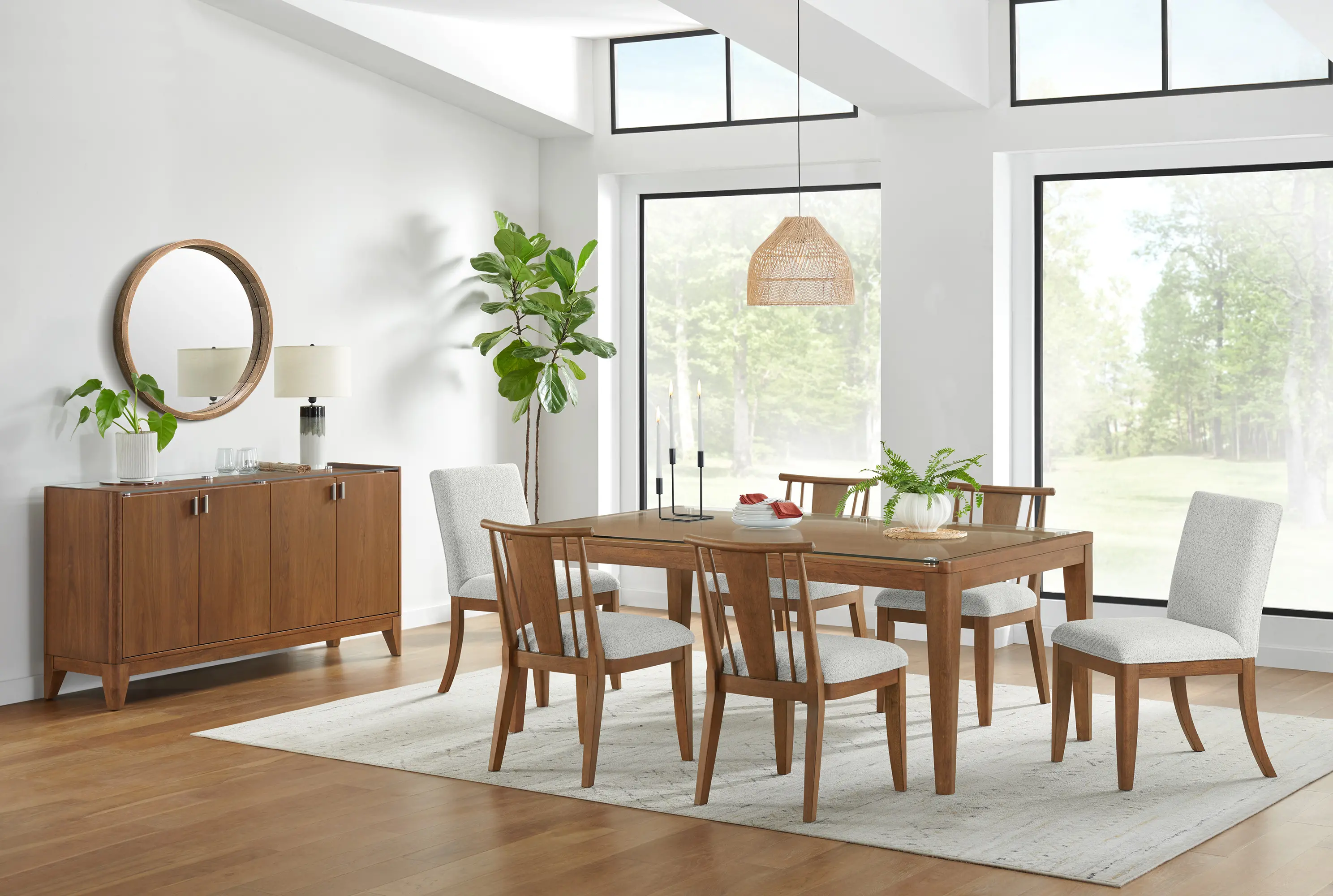 Beckton Light Walnut Dining Table-2