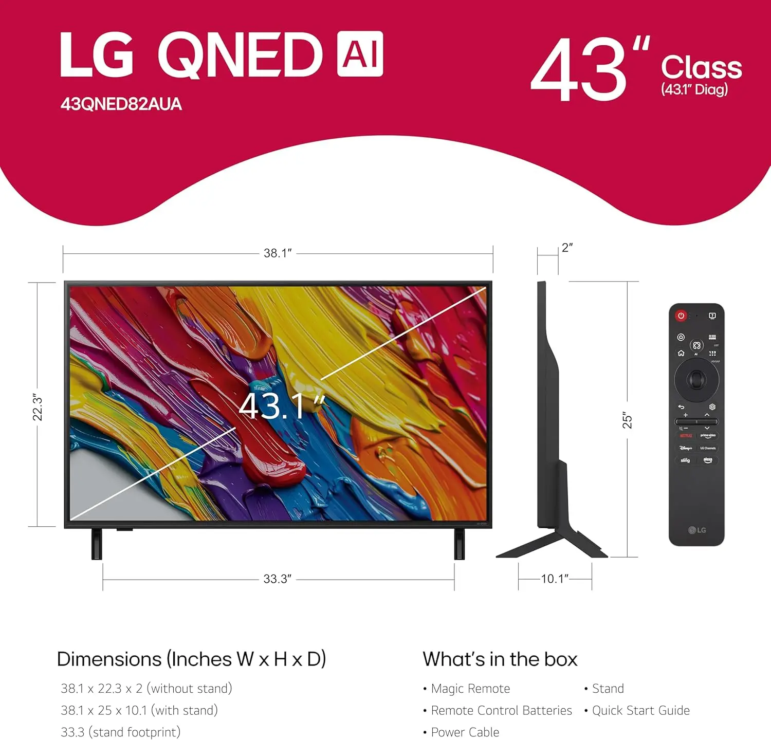 43QNED82AUA.AUS LG 43 82A Series QNED AI 4K UHD Smart webOS TV-3