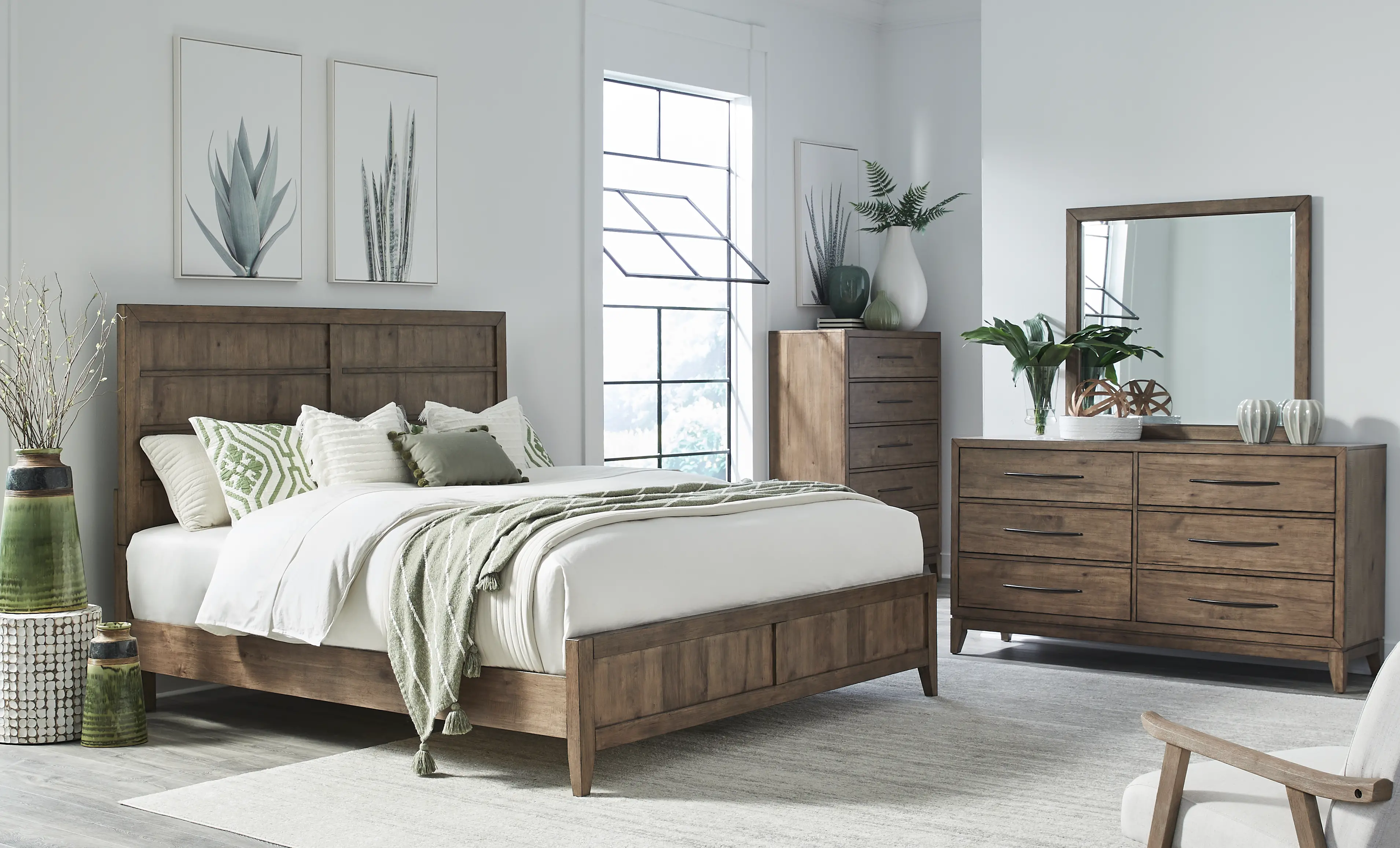 936-BED5/0 Shaker Lakes Harvest Brown Queen Bed-10