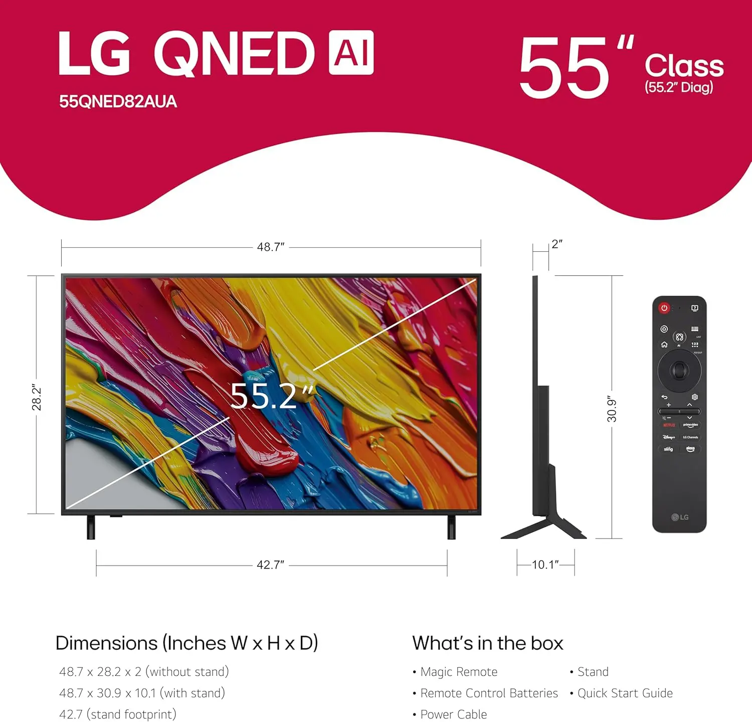 55QNED82AUA.AUS LG 55 82A Series QNED AI 4K UHD Smart webOS TV-3