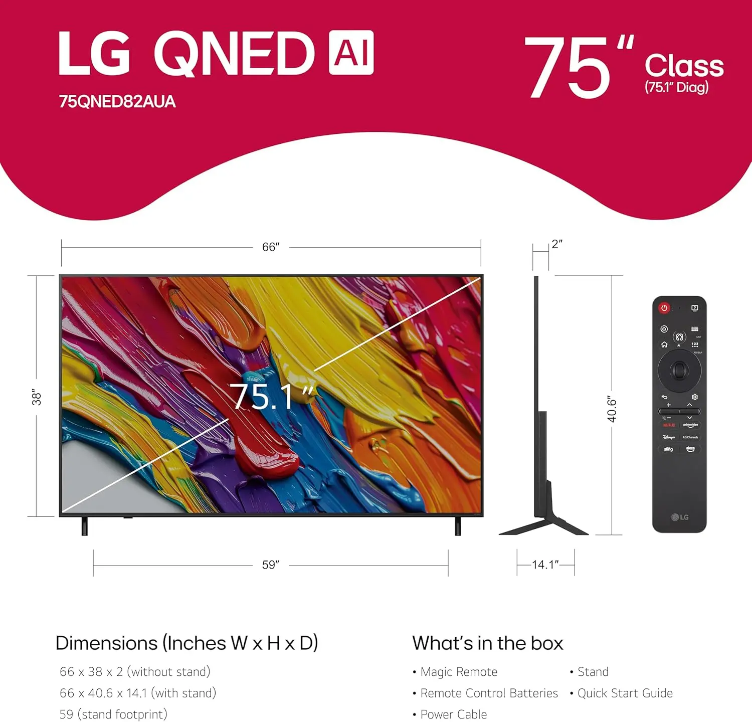75QNED82AUA.AUS LG 75 82A Series QNED AI 4K UHD Smart webOS TV-3
