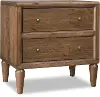 Langley Autumn Brown 2-Drawer Nightstand