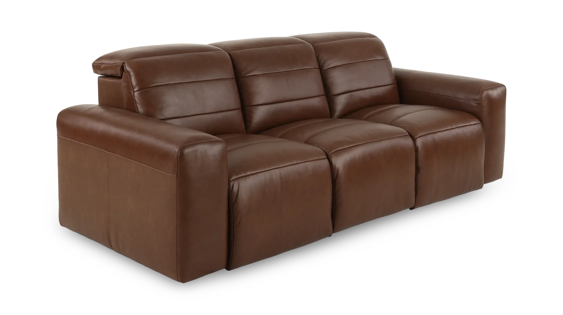 Matera Roast Brown Leather Power Reclining Sofa-1