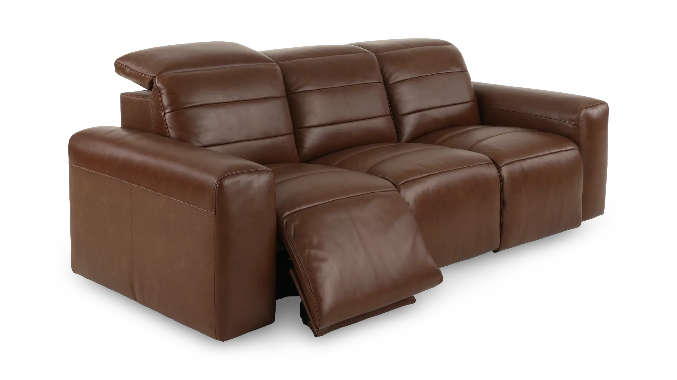 Matera Roast Brown Leather Power Reclining Sofa-5