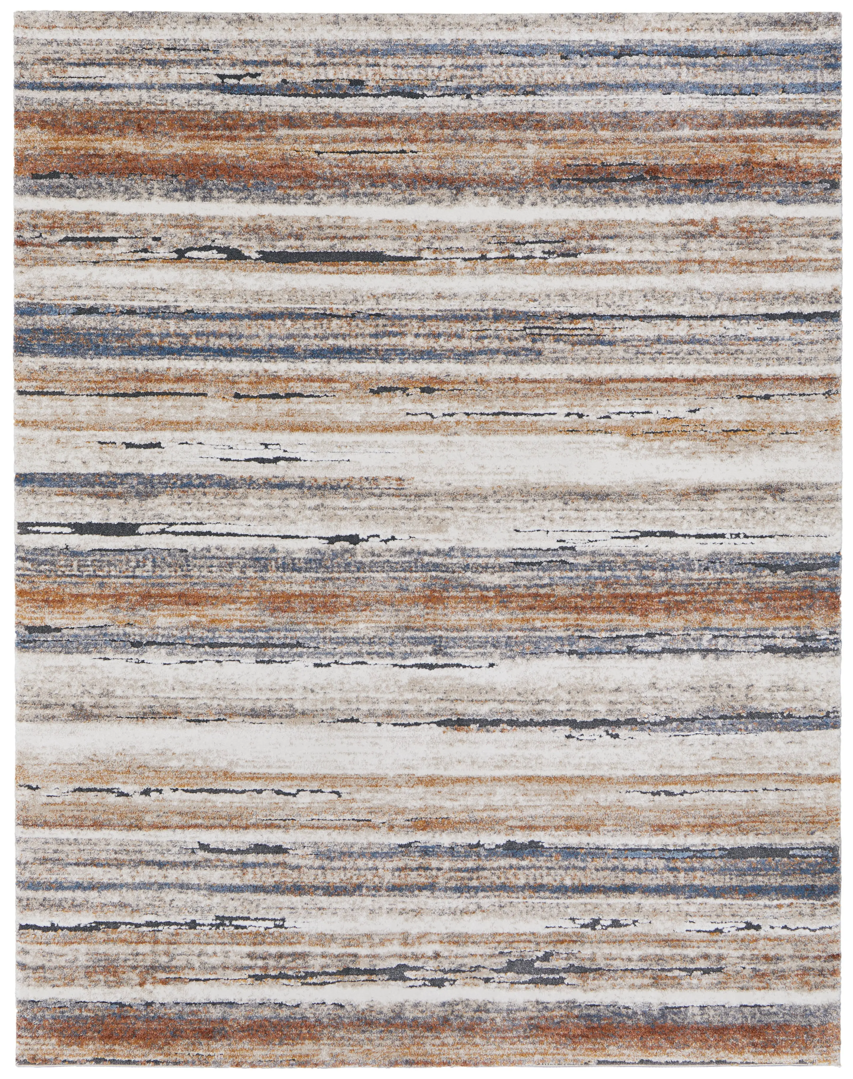 Gilmore 5 x 8 Ivory Striped Area Rug-1