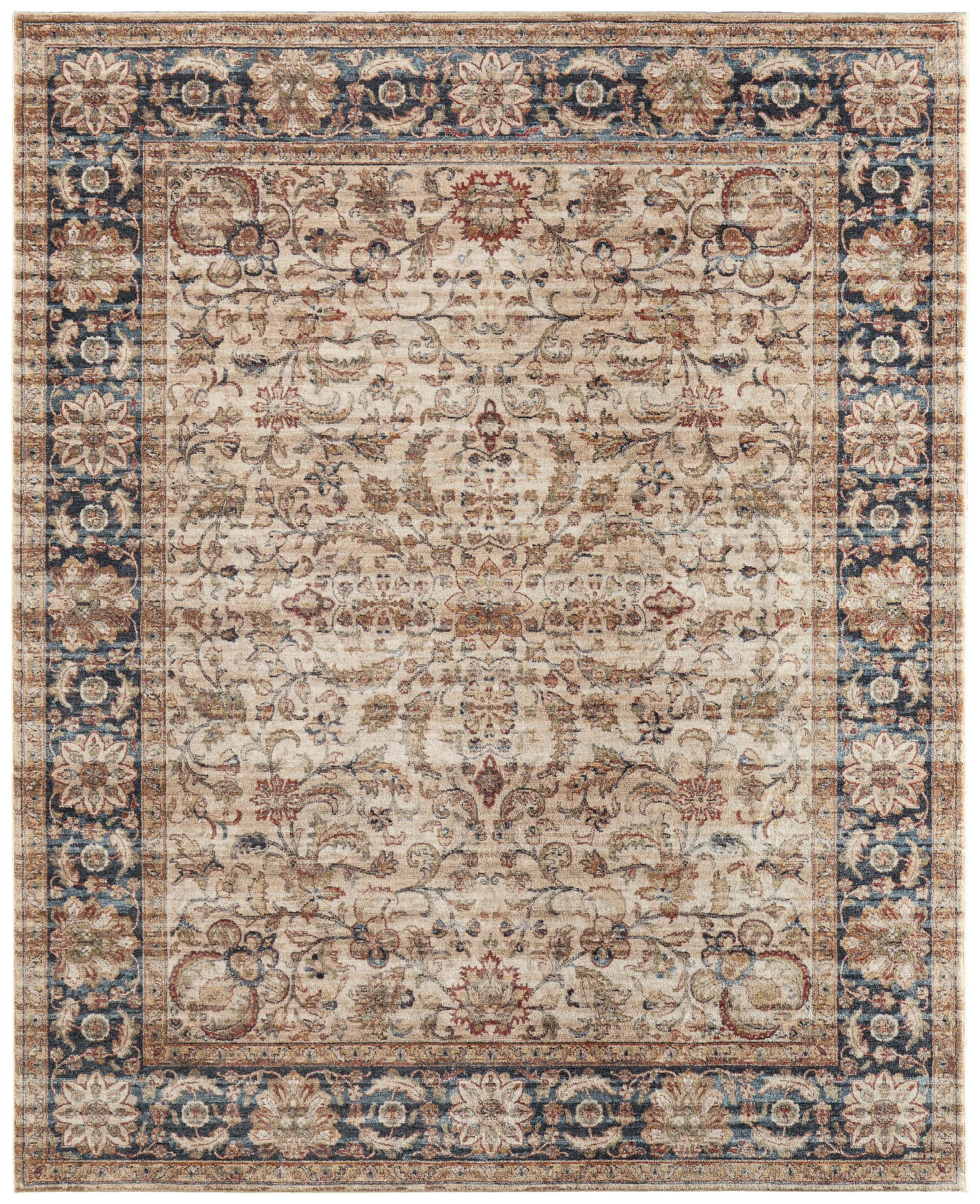Pearson 5 x 8 Ivory and Multicolor Area Rug-1
