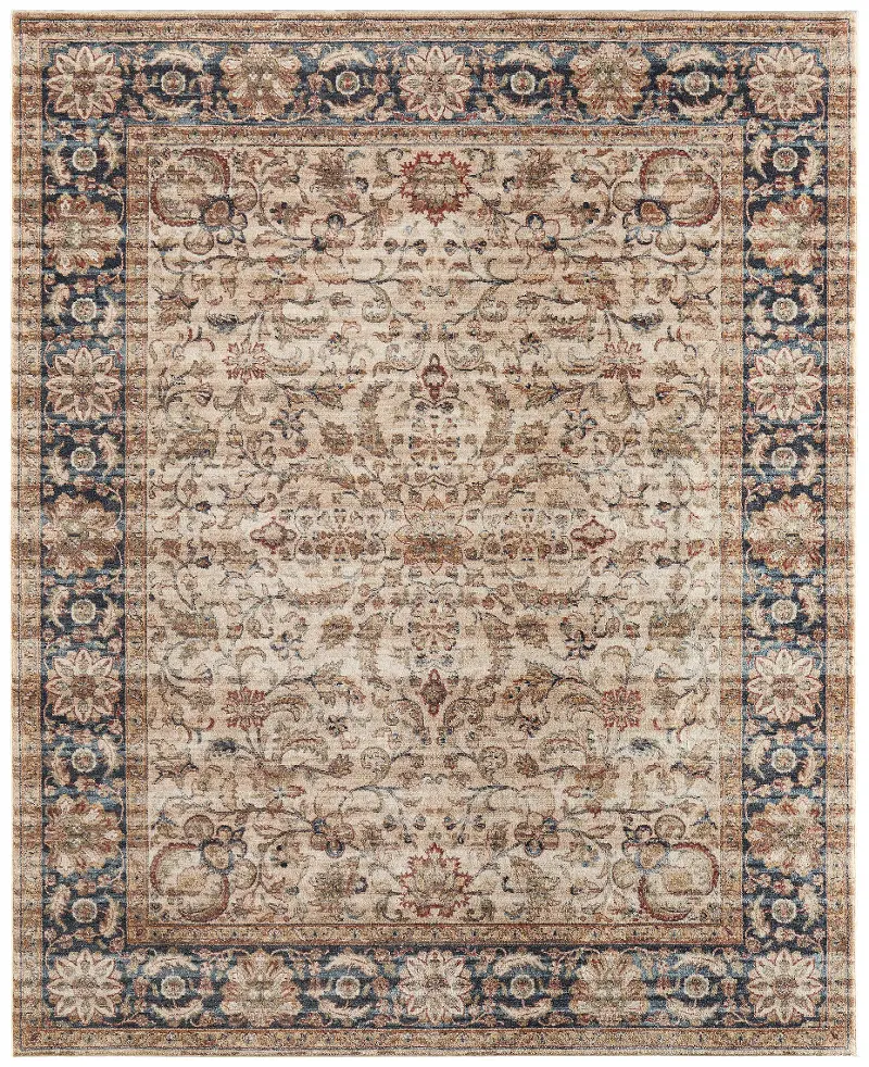 Pearson 5 x 8 Ivory and Multicolor Area Rug