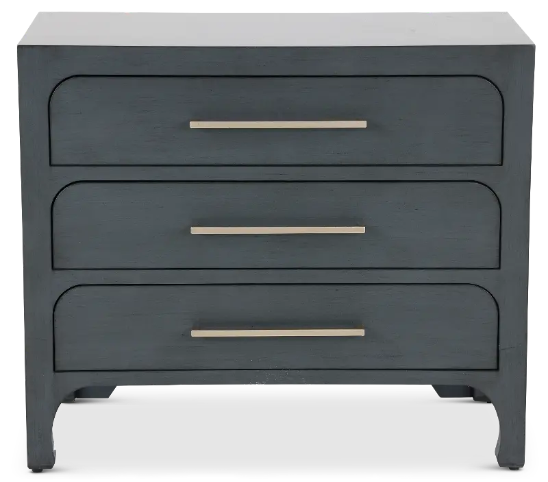 Gray 3-Drawer Accent Cabinet