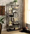 IDF-AC521 Zantia Dark Gray Open Shelving Bookcase