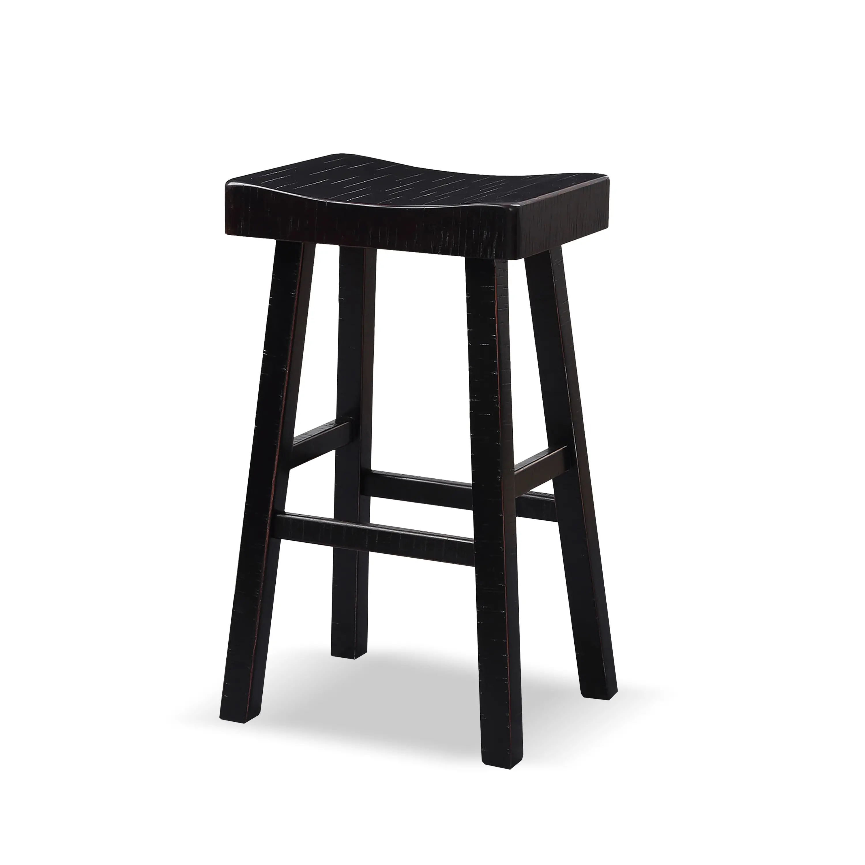 IDF-BR3001BK-29 Longley Black Bar Height Stools, Set of 2-2
