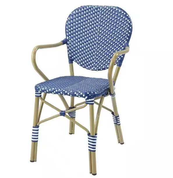 IDF-OT1849AC Sunny Outdoor Blue Dining Armchairs, Set of 2-2